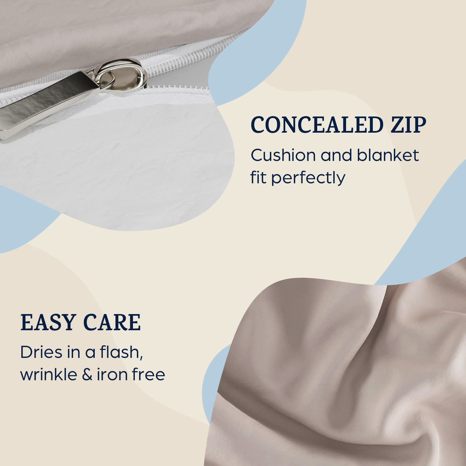 Soft Wonder Edition, posteľná bielizeň, 200x200 cm, mikrovlákno Svetlá taupe