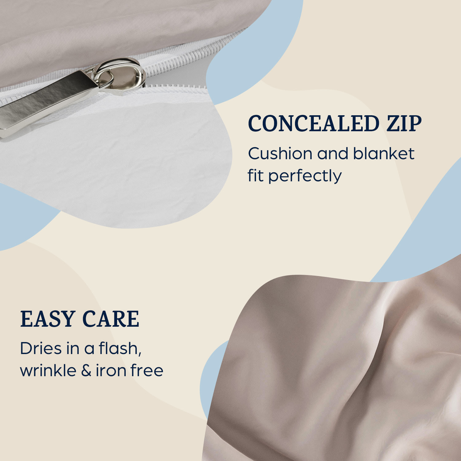 Soft Wonder Edition, ložní prádlo, 240x220 cm, mikrovlákno Světlá taupe