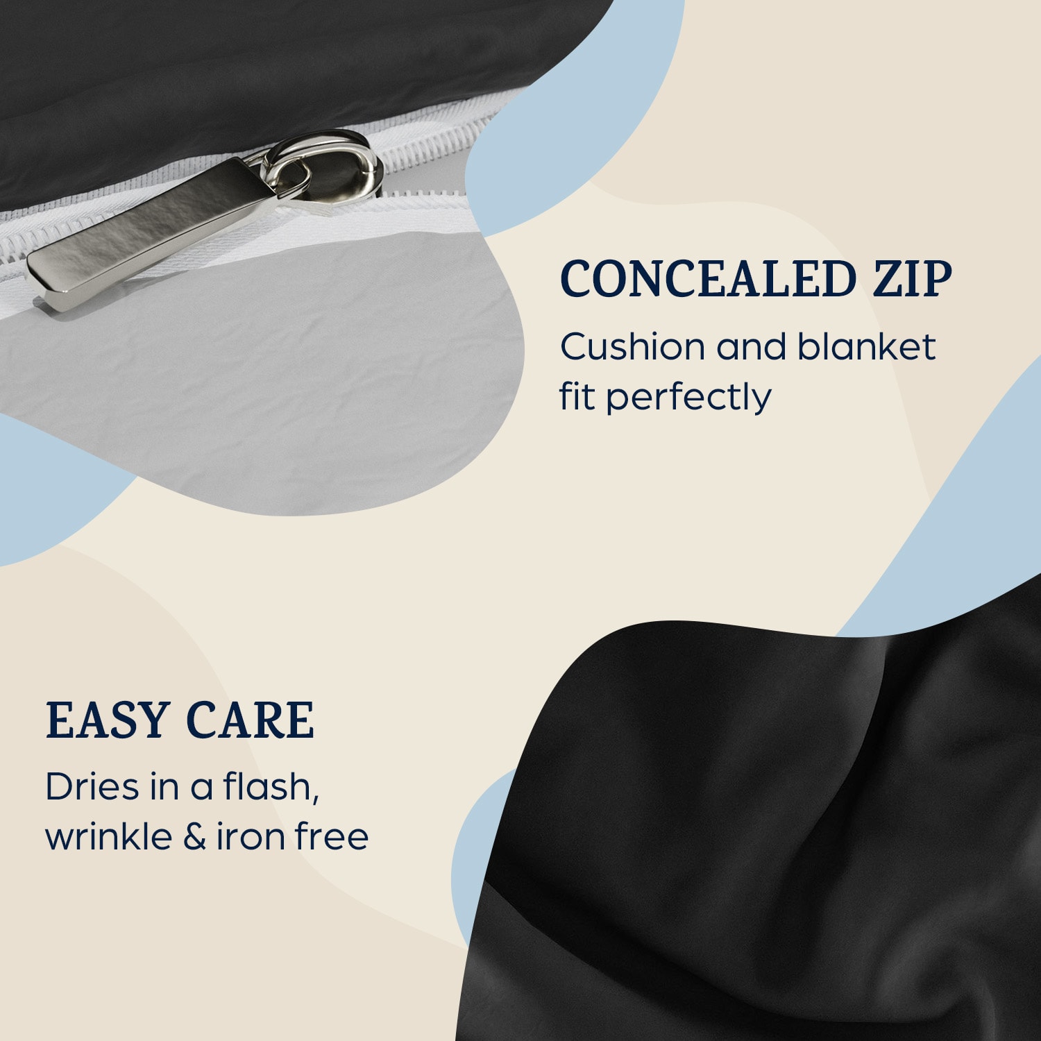 Soft Wonder-Edition, posteľná bielizeň, 240x220 cm, mikrovlákno Tmavo šedá