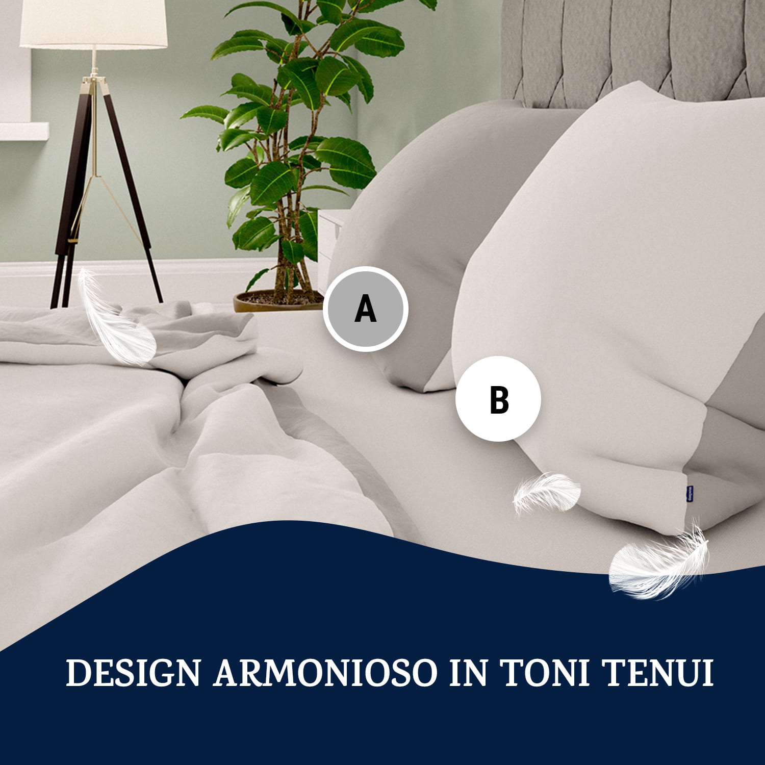 Soft Wonder-Edition - Biancheria da letto, 140 x 200 cm, microfibra Grigio medio