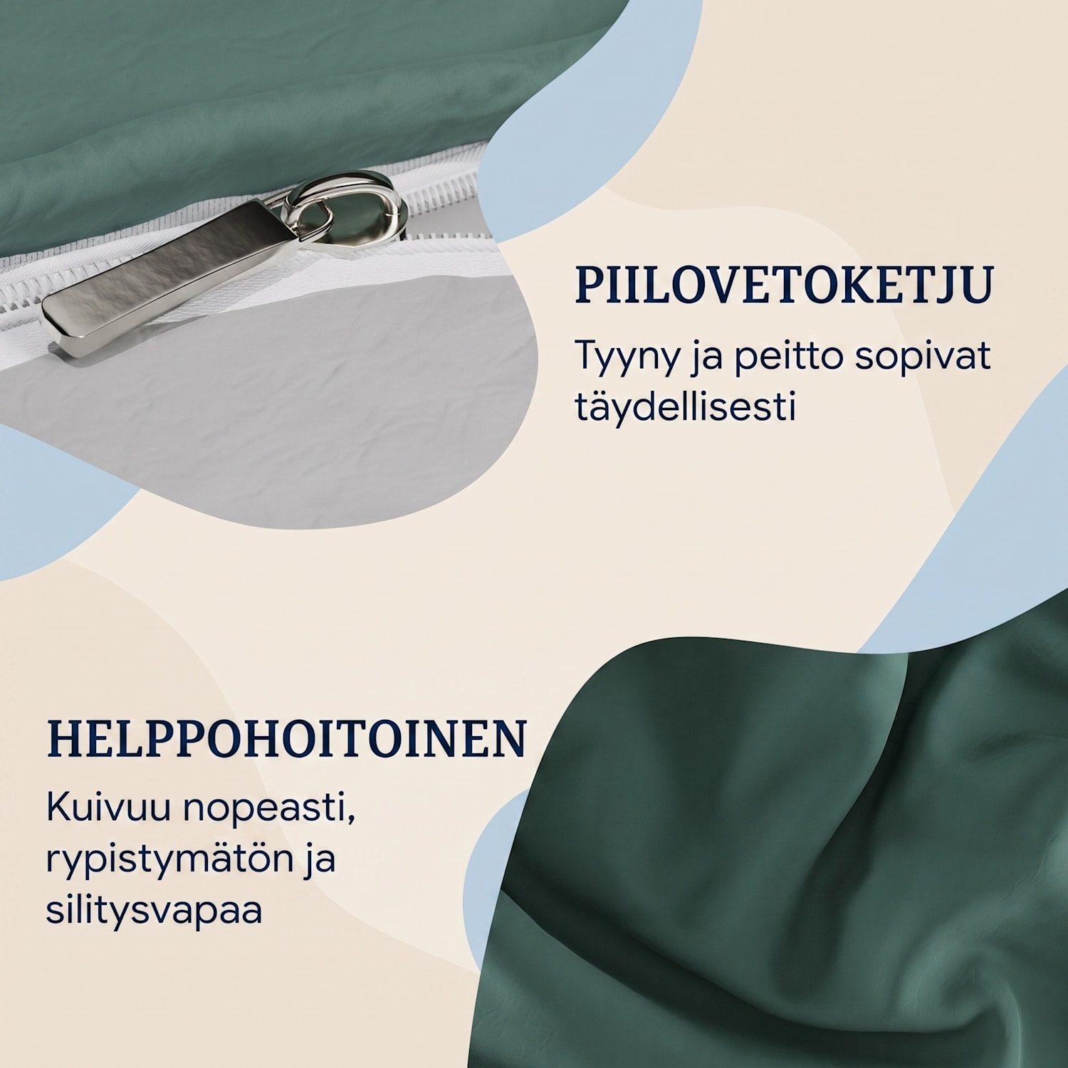 Soft Wonder Edition vuodevaatteet 140 x 200 cm mikrokuitu Lehdenvihreä