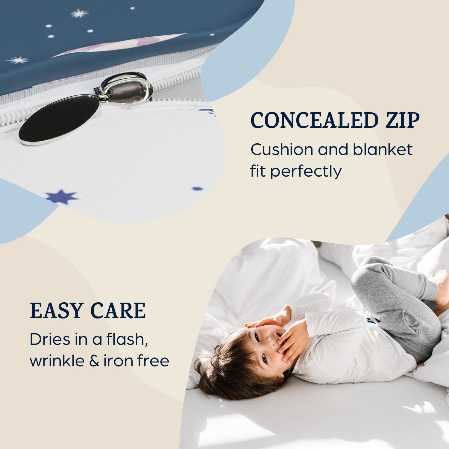 Soft Wonder Kids Edition Bedding 135 x 200 cm 80 x 80 cm breathable microfibre 135 x 200 cm / 80 x 80 cm | planet