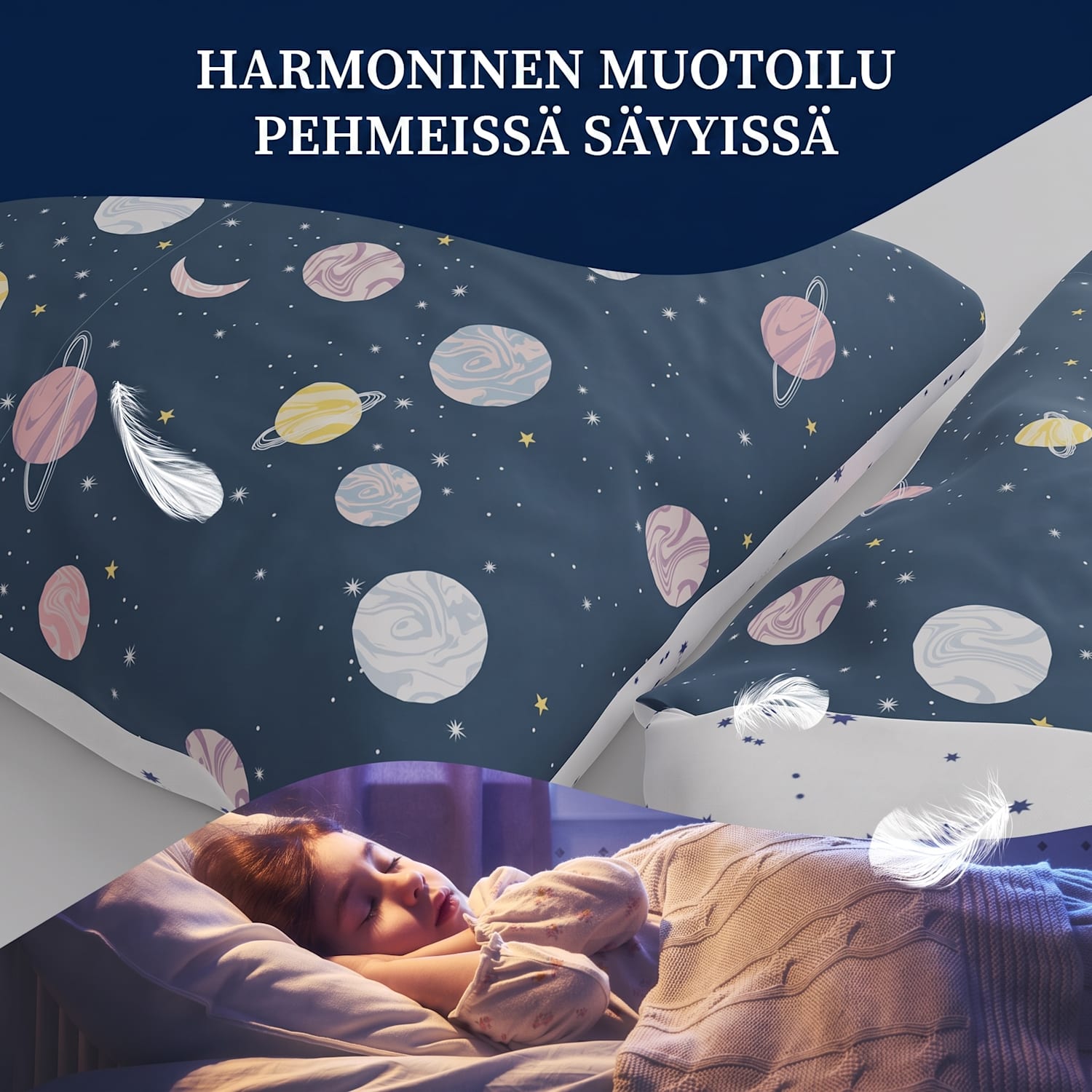 Soft Wonder Kids Edition vuodevaatteet 135 x 200 cm 50 x 75 cm hengittävä mikrokuitu 135 x 200 cm / 50 x 75 cm | Multi