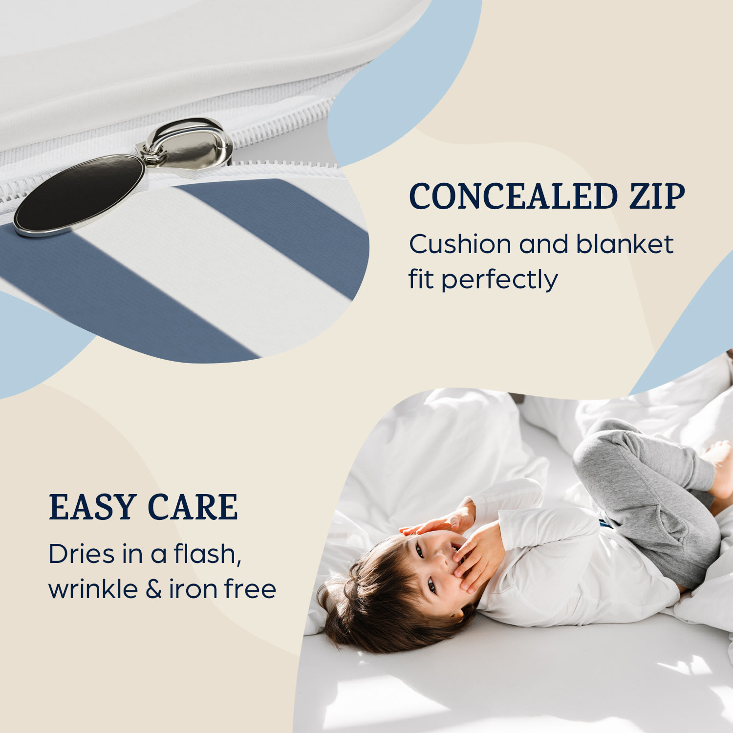 sleepwise, Soft Wonder Kids-Edition, спално бельо, 135 x 200 см, 80 x 80 см, дишащо, микровлакно 135 x 200 cm / 80 x 80 cm | Море в космоса