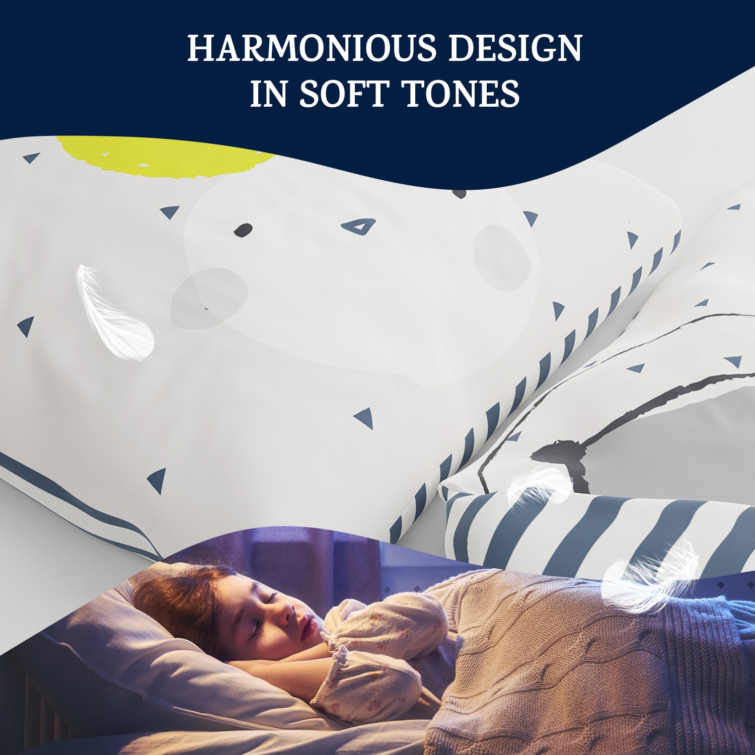 sleepwise, Soft Wonder Kids-Edition, спално бельо, 135 x 200 см, 80 x 80 см, дишащо, микровлакно 135 x 200 cm / 80 x 80 cm | Море в космоса