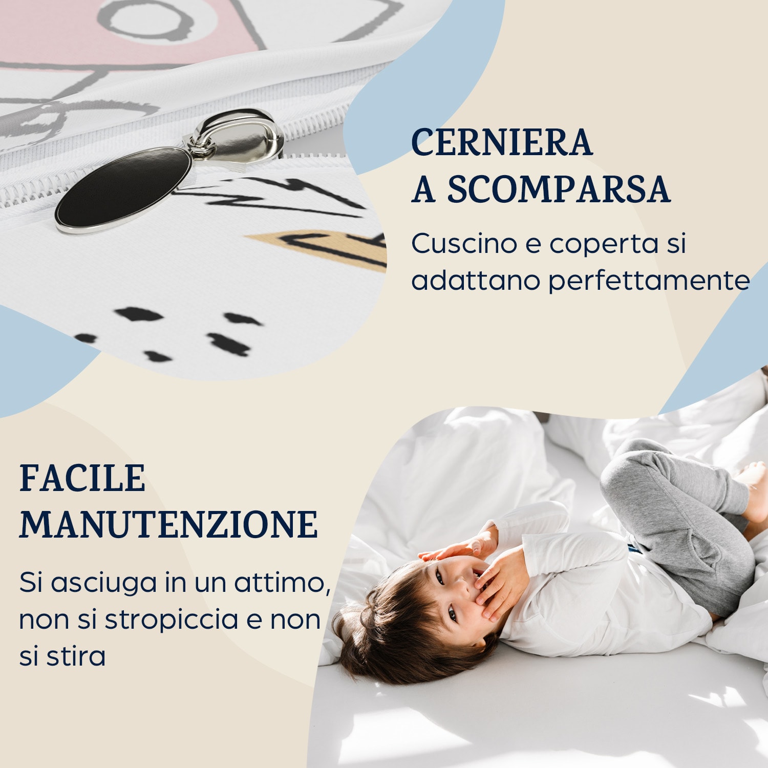 Soft Wonder Kids-Edition - Biancheria da letto, 100 x 135 cm, 40 x 60 cm, microfibra traspirante 100 x 135 cm / 40 x 60 cm | astronauta