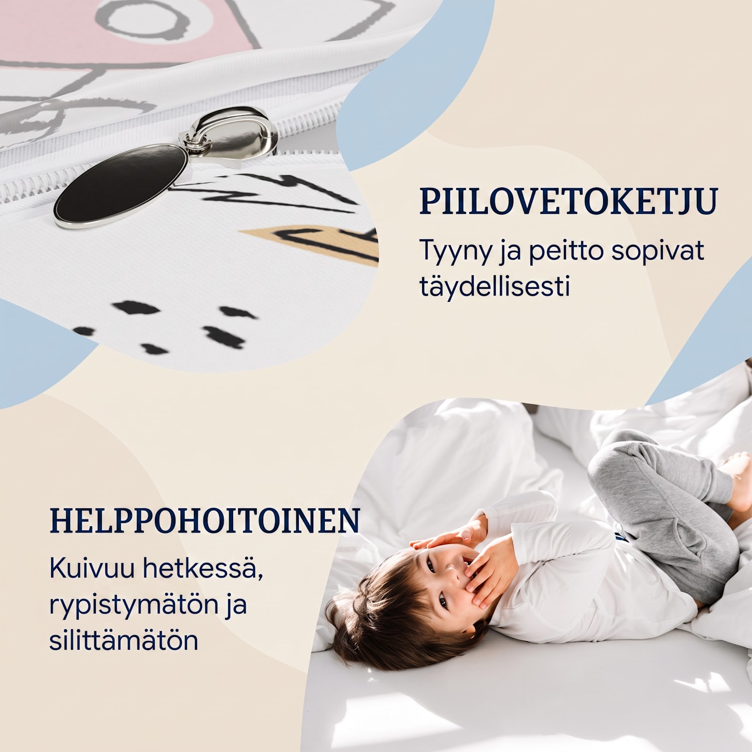Soft Wonder Kids Edition vuodevaatteet 135 x 200 cm 50 x 75 cm hengittävä mikrokuitu 135 x 200 cm / 50 x 75 cm | astronautti