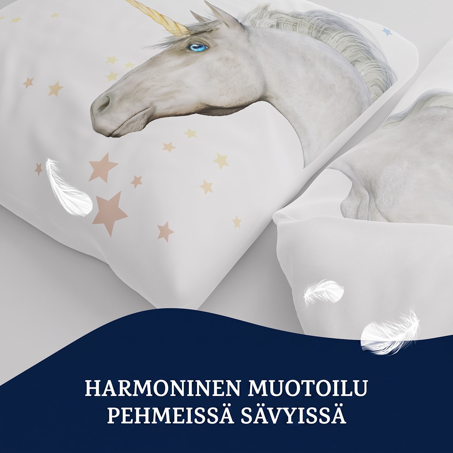 Soft Wonder Kids Edition vuodevaatteet 100 x 135 cm 40 x 60 cm hengittävä mikrokuitu 100 x 135 cm / 40 x 60 cm | Unicorn
