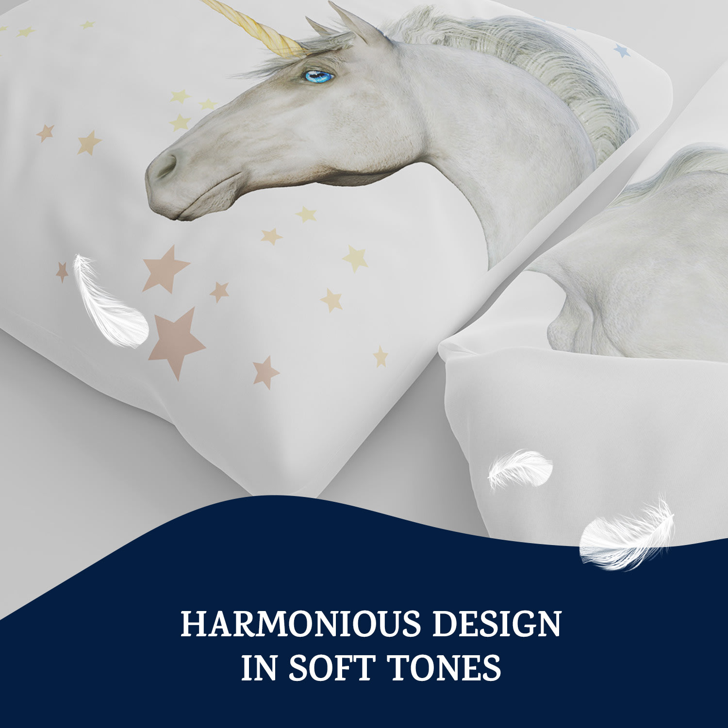 Soft Wonder Kids-Edition, posteľná bielizeň, 140 x 200 cm, 65 x 65 cm, priedušná, mikrovlákno 140 x 200 cm / 65 x 65 cm | Unicorn