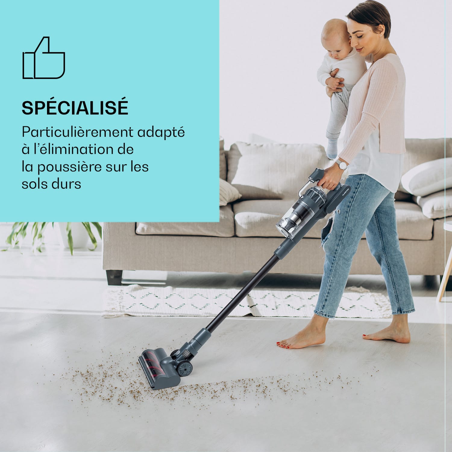 Brosse à sol de rechange pour aspirateur LARMA Brosse à poussière pour sol dur