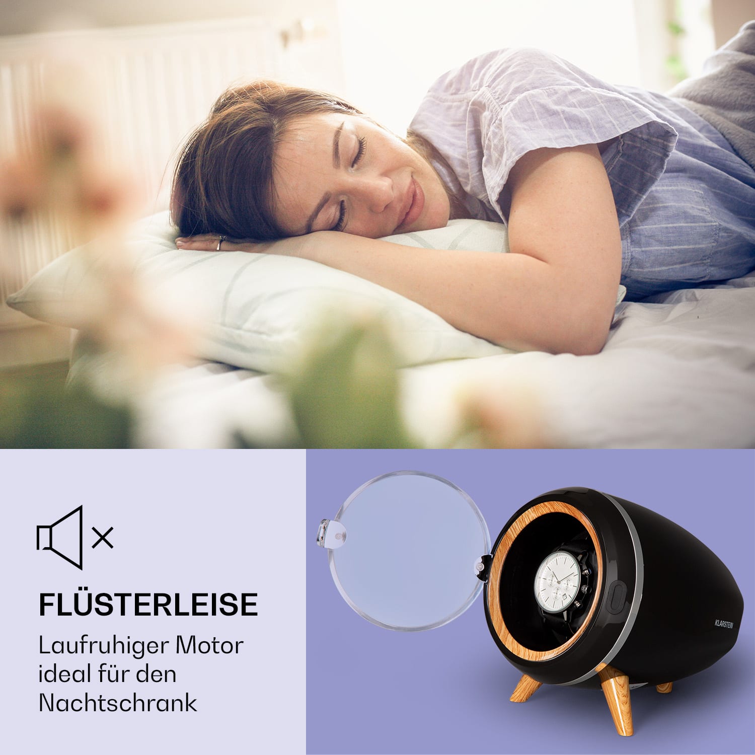 Sindelfingen Portaorologi rotante Destra-Sinistra 1 Orologio Nero 