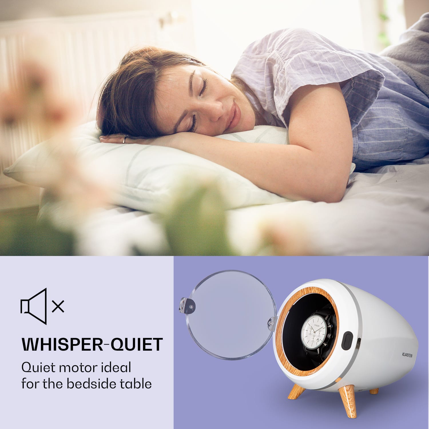 Sindelfingen, naťahovač na hodinky, chod vľavo-vpravo, 1 hodinky Biela | Hnedá