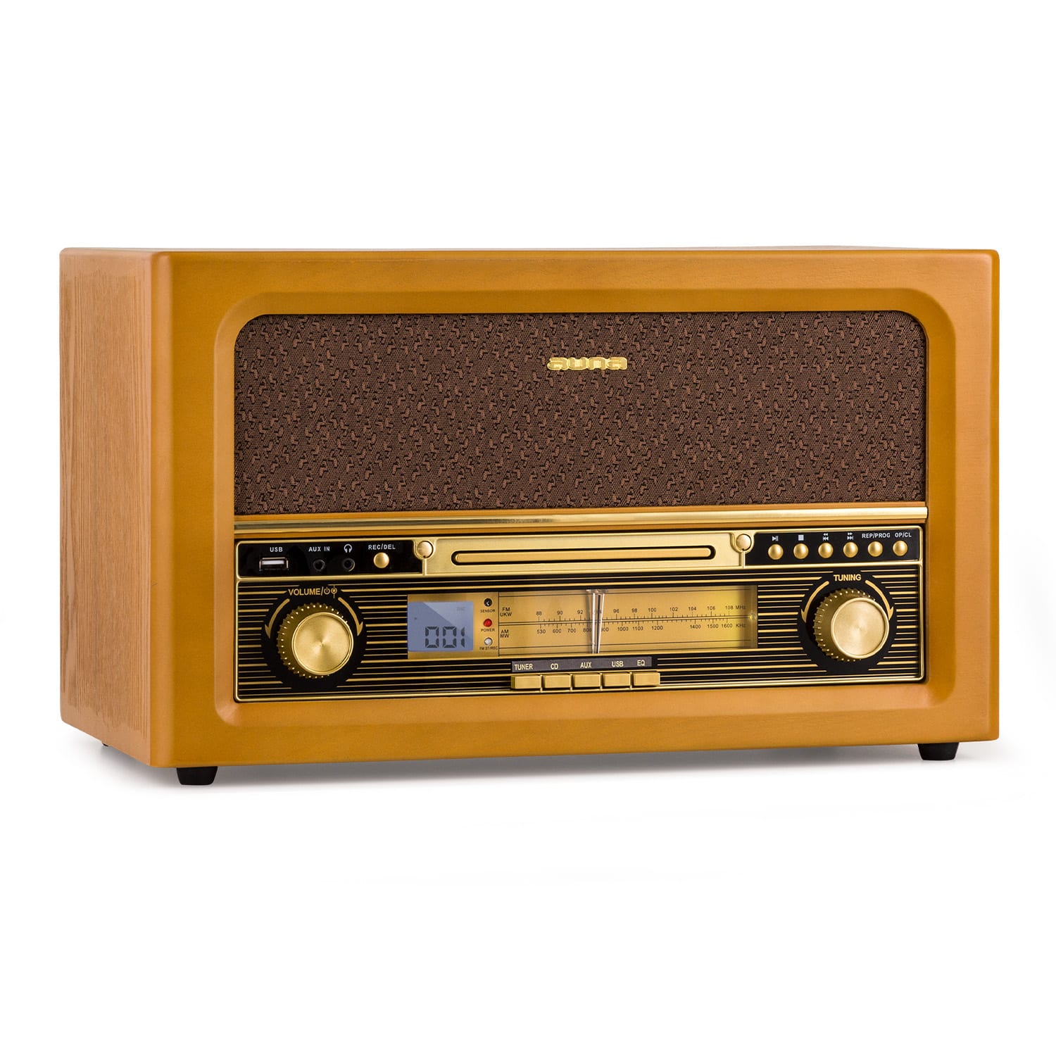 Chaîne stéréo rétro Belle Epoque 1906 CD FM USB MP3 REC AUX