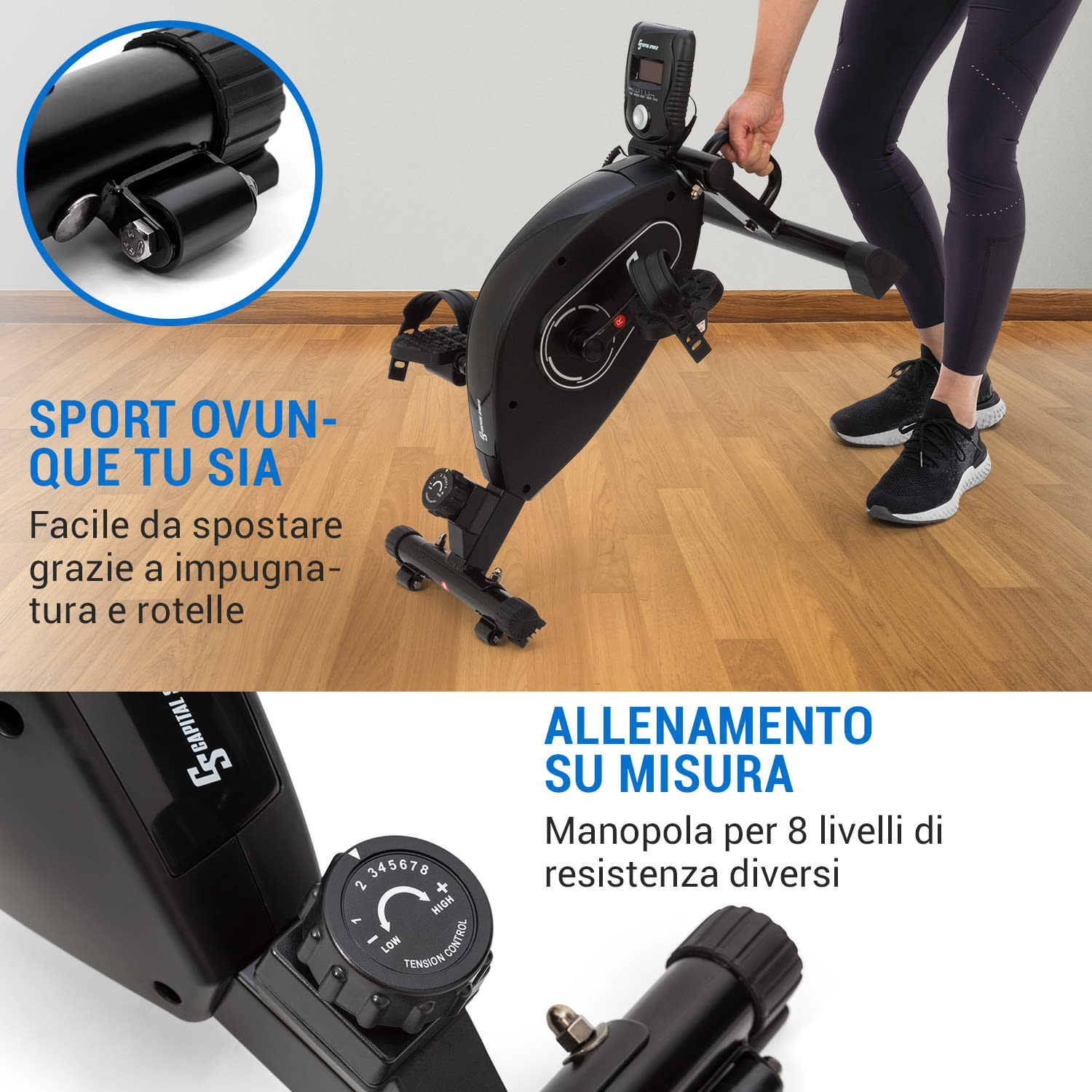 Crius Bluetooth, mini, 8 livelli di resistenza per l'ufficio o la casa, computer  