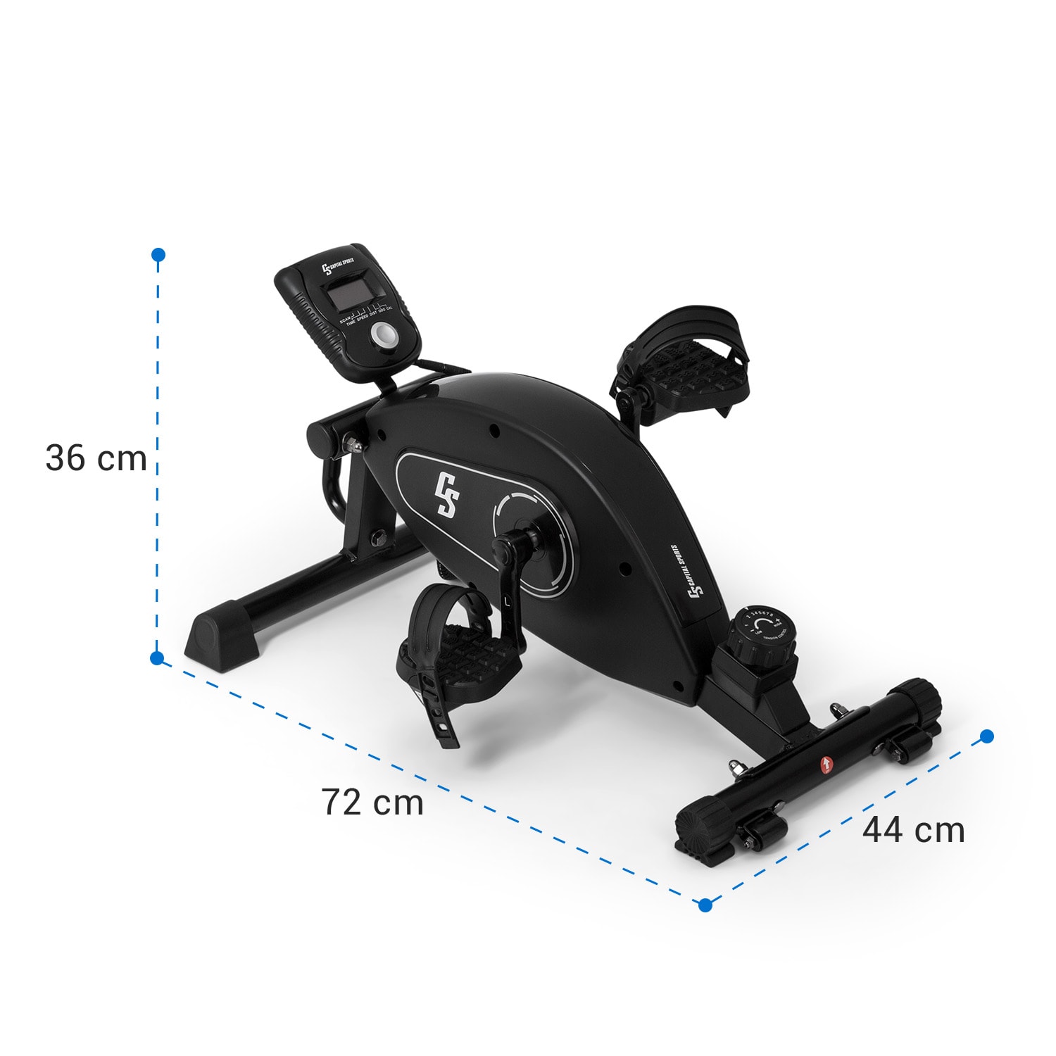 Crius Bluetooth Minibicicleta Resistencia de 8 niveles Para oficinas o casa Ordenador de entrenamiento  