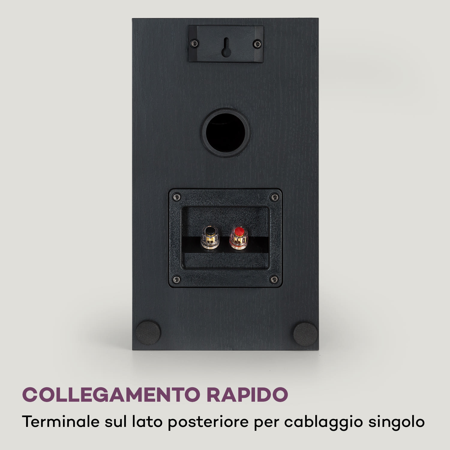 Linie 501 Atmos SAT - Diffusori passivi, 2 x 60 W RMS, frequenza 100 Hz-20 kHz, 4-8 Ohm Nero