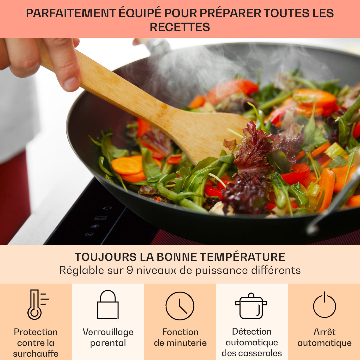 Full House 3.0 Down Air System cuisinière à induction + hotte aspirante DownAir 655 m³/h A+ 
