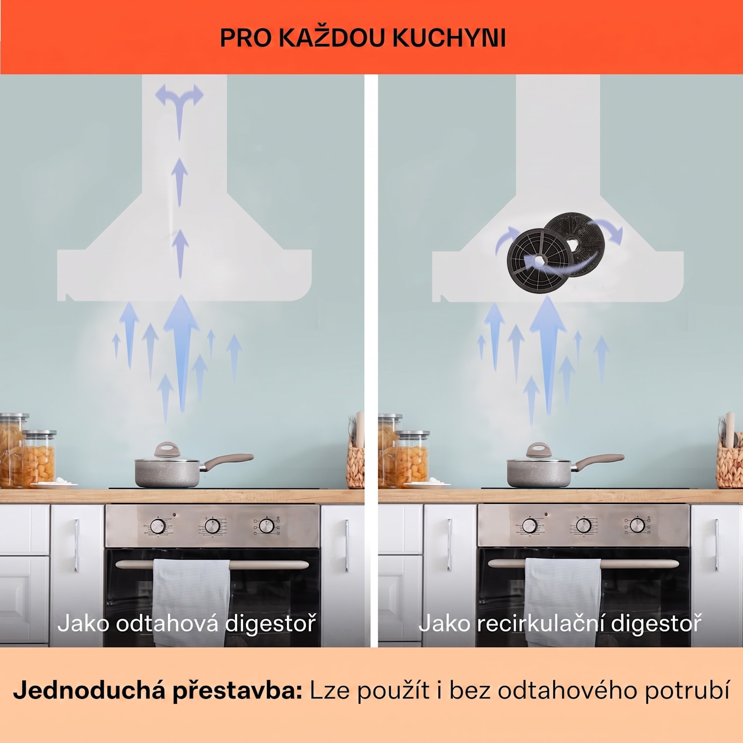 Clara 90, digestoř, 90 cm, nástěnná, 590 m³/h, dotykový displej, LED podsvícení, bílá 90 cm | Bílá