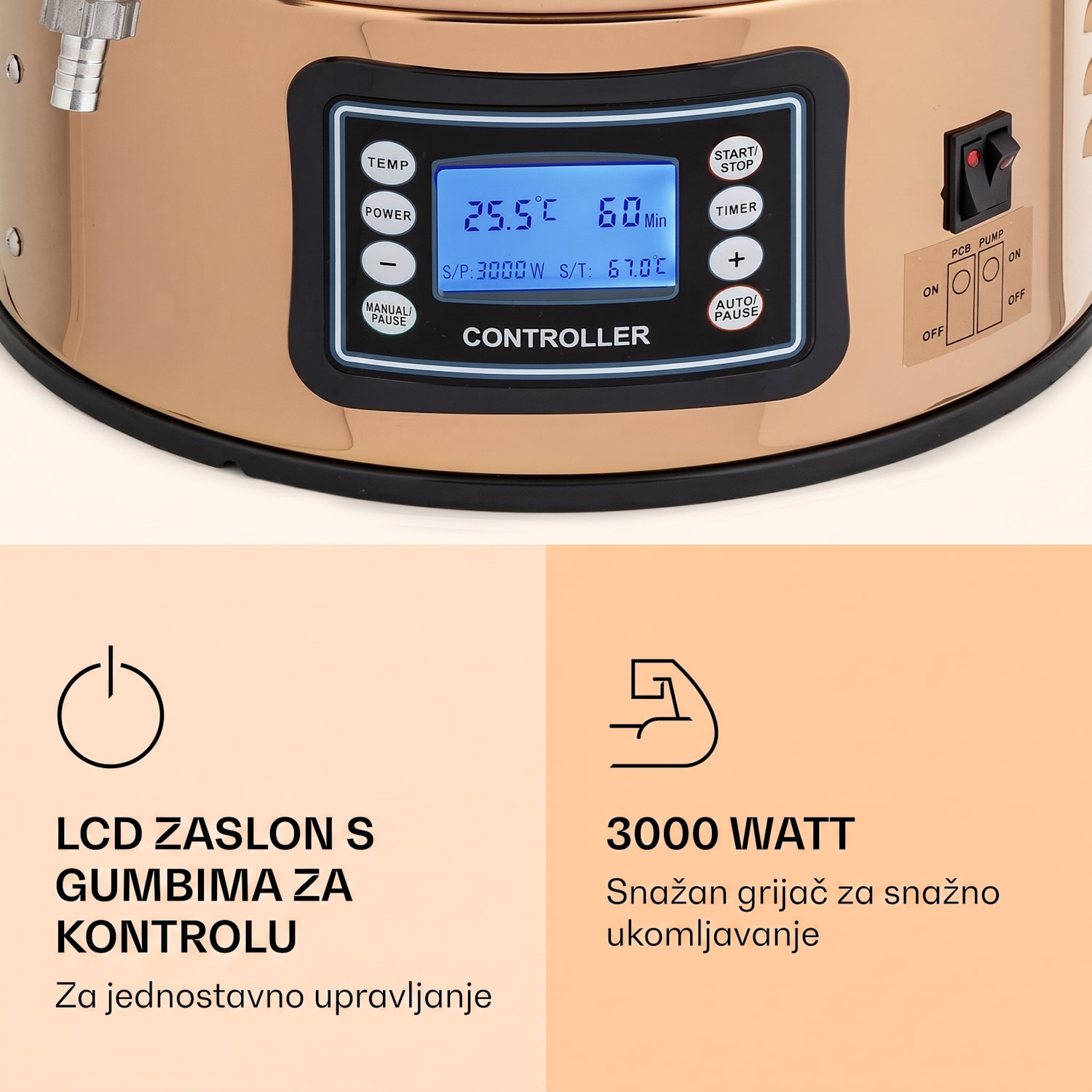 Mundschenk, kotao za kašu, sustav za kuhanje, 2500 W, 30 l, 9 programa 