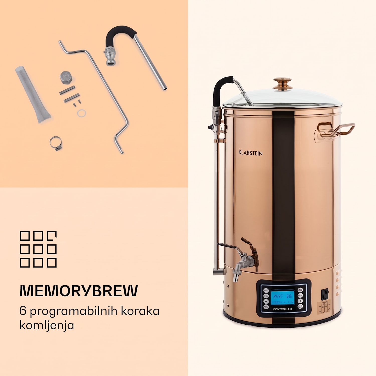 Mundschenk, kotao za kašu, sustav za kuhanje, 2500 W, 30 l, 9 programa 