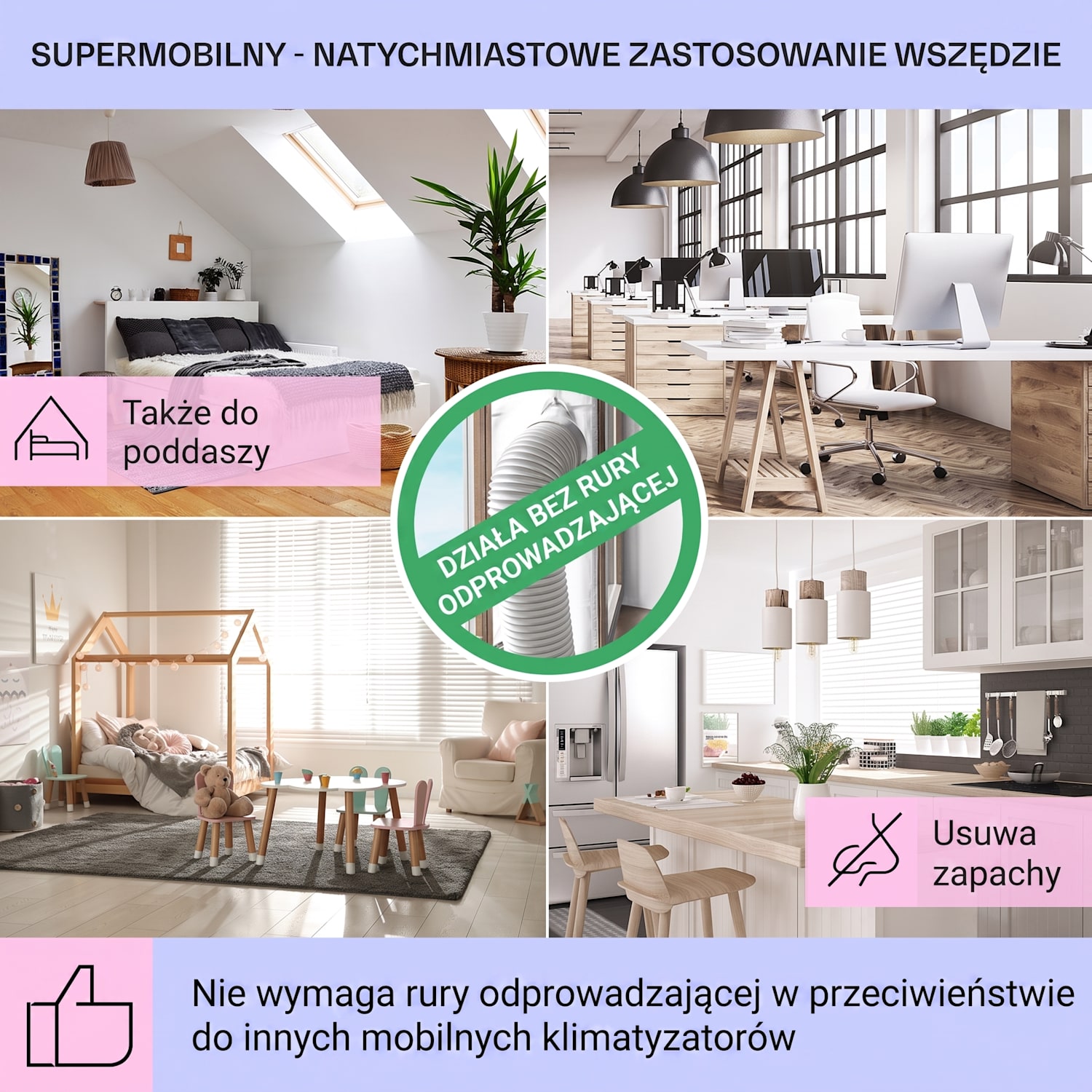 Mistral, klimator 5 w 1, wentylator, nawilżacz, oczyszczacz powietrza, jonizator, 360 m³/h, pilot 360 m³/h | Nie | Biały