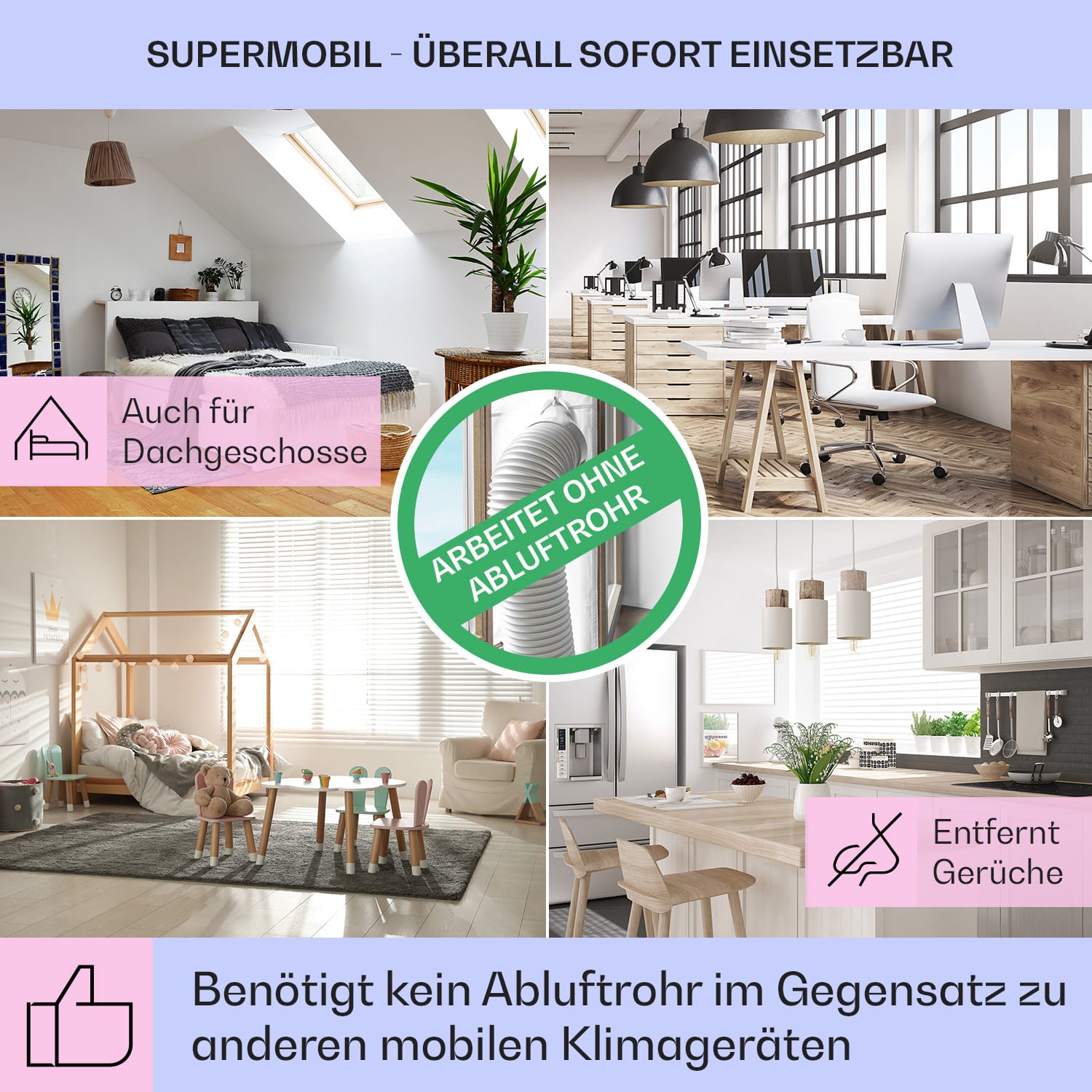 Mistral 5-in-1 Luftkühler Ventilator Ionisator 360 m³/h Fernbedienung 360 m³/h | Nein | Schwarz