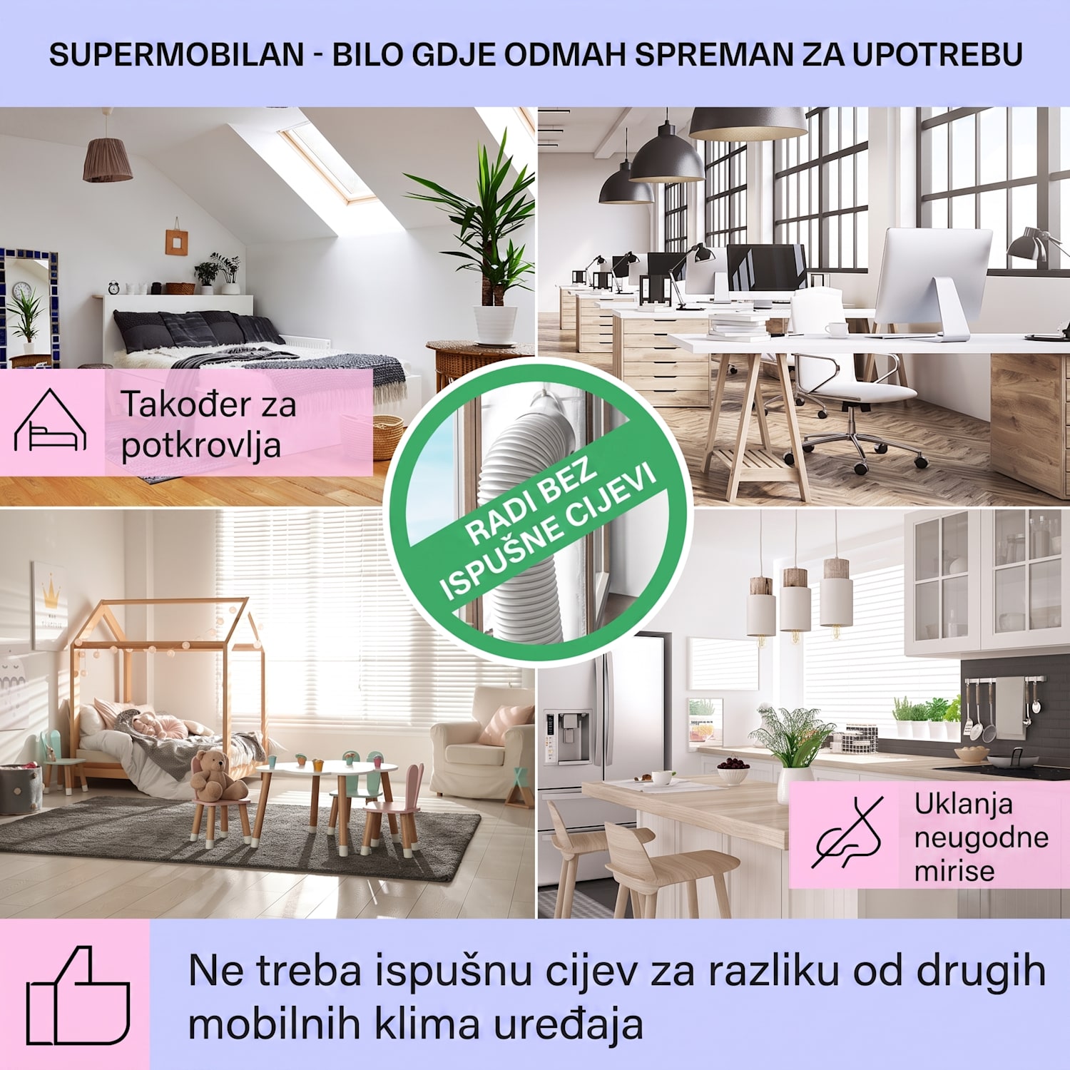 Mistral, rashlađivač zraka 5 u 1, ventilator, ovlaživač, ionizator, 360 m³/h, daljinski upravljač 