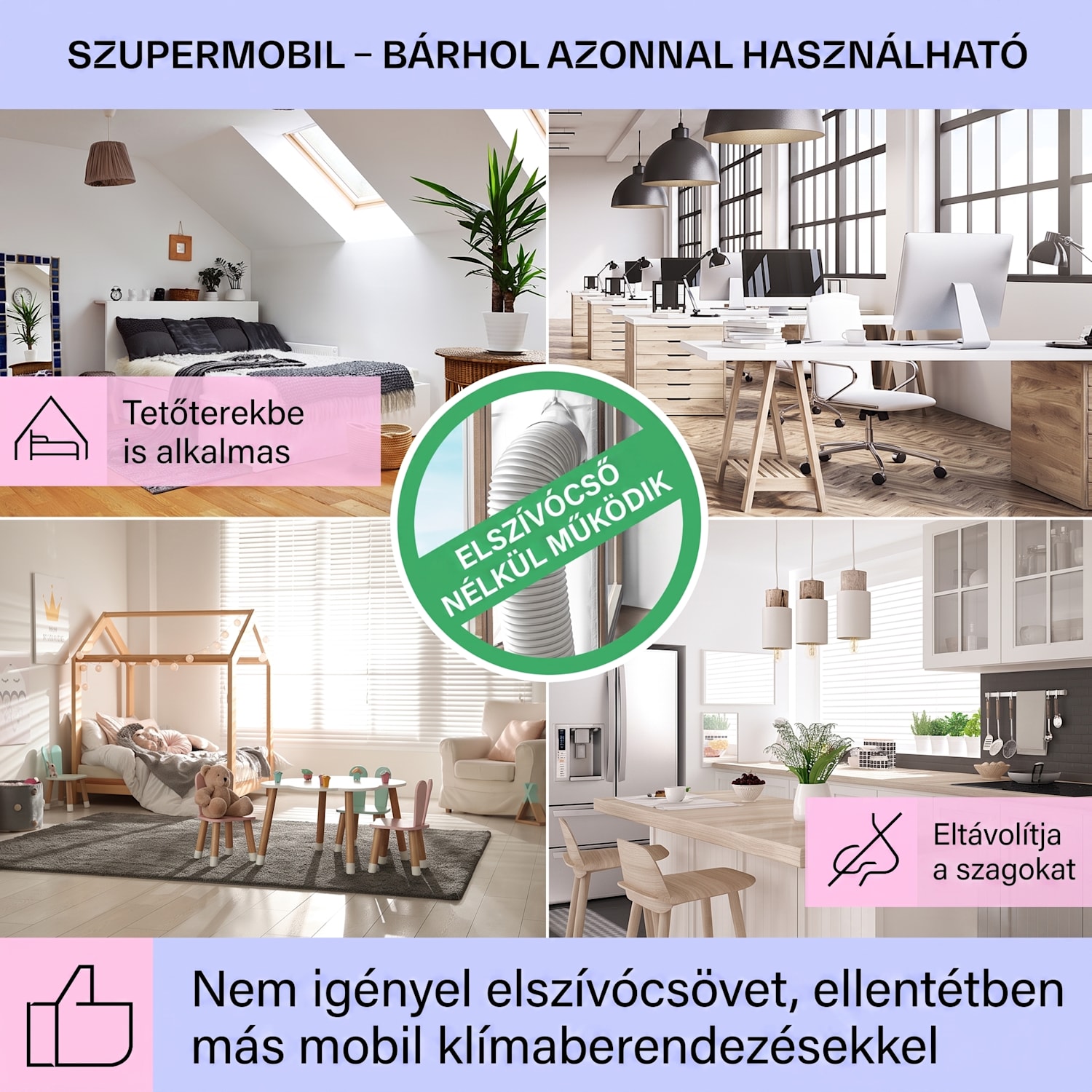Mistral, 5 az 1-ben léghűtő, ventilátor, párásító, ionizátor, 360 m³/ó, távirányítóval 
