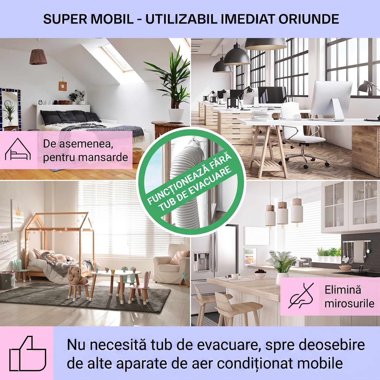 Mistral, răcitor de aer 5 în 1, ventilator, umidificator, ionizator, 360 m³/h, telecomandă 360 m³/h | Nu | Negru
