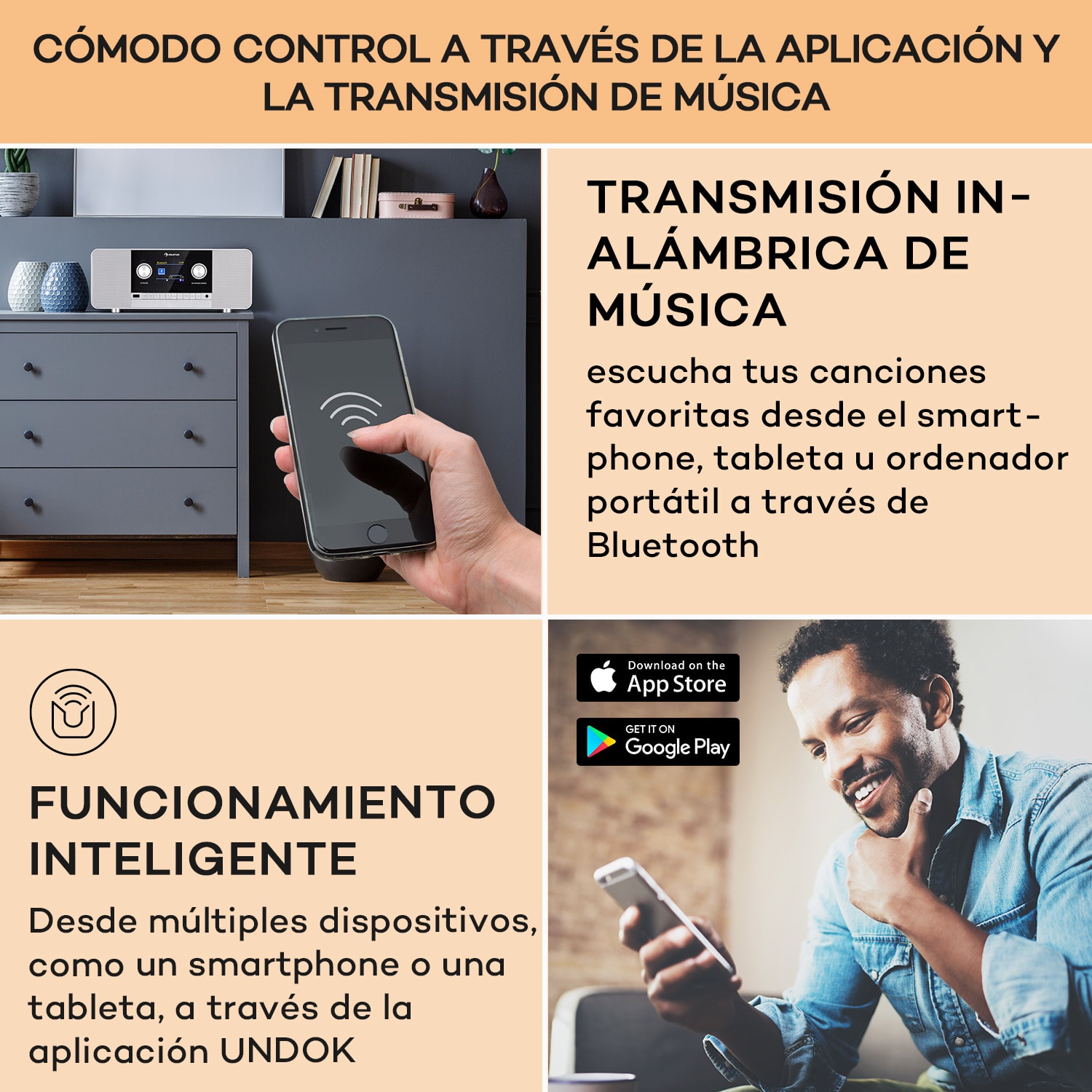 Connect 120 MKII Radio de internet Bluetooth WLAN DAB/DAB+ USB AUX Nuez