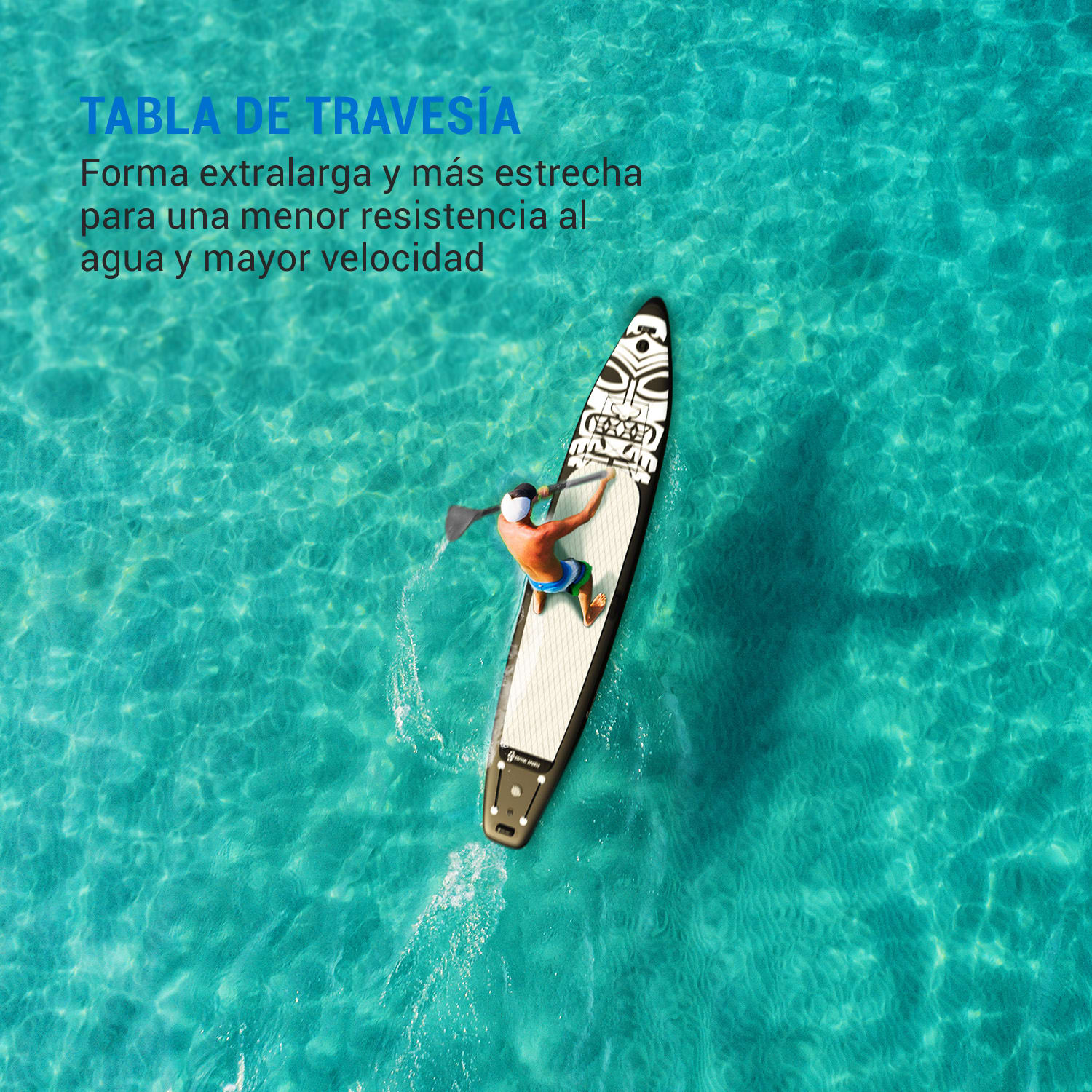 Mamao Touring Board tabla de paddle inflable set de tabla SUP Touring Tiki