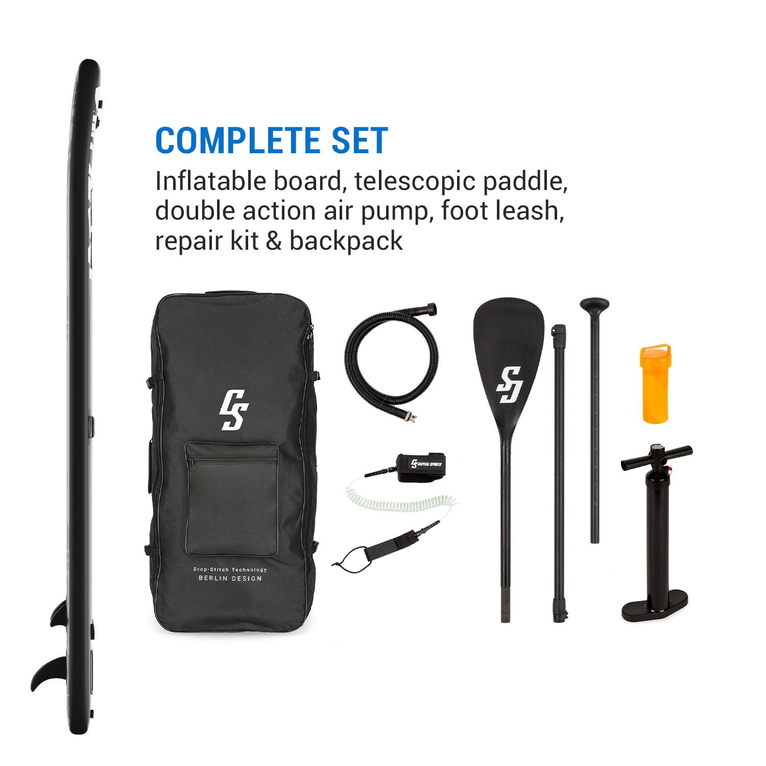 Mamao Touring Board, felfújható paddleboard, SUP Board Szett, túrázás Tiki