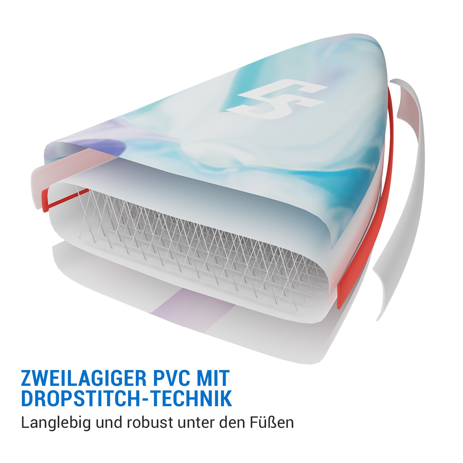 Kipu Allrounder Tandem aufblasbares Paddelboard SUP-Board-Set Cruiser 