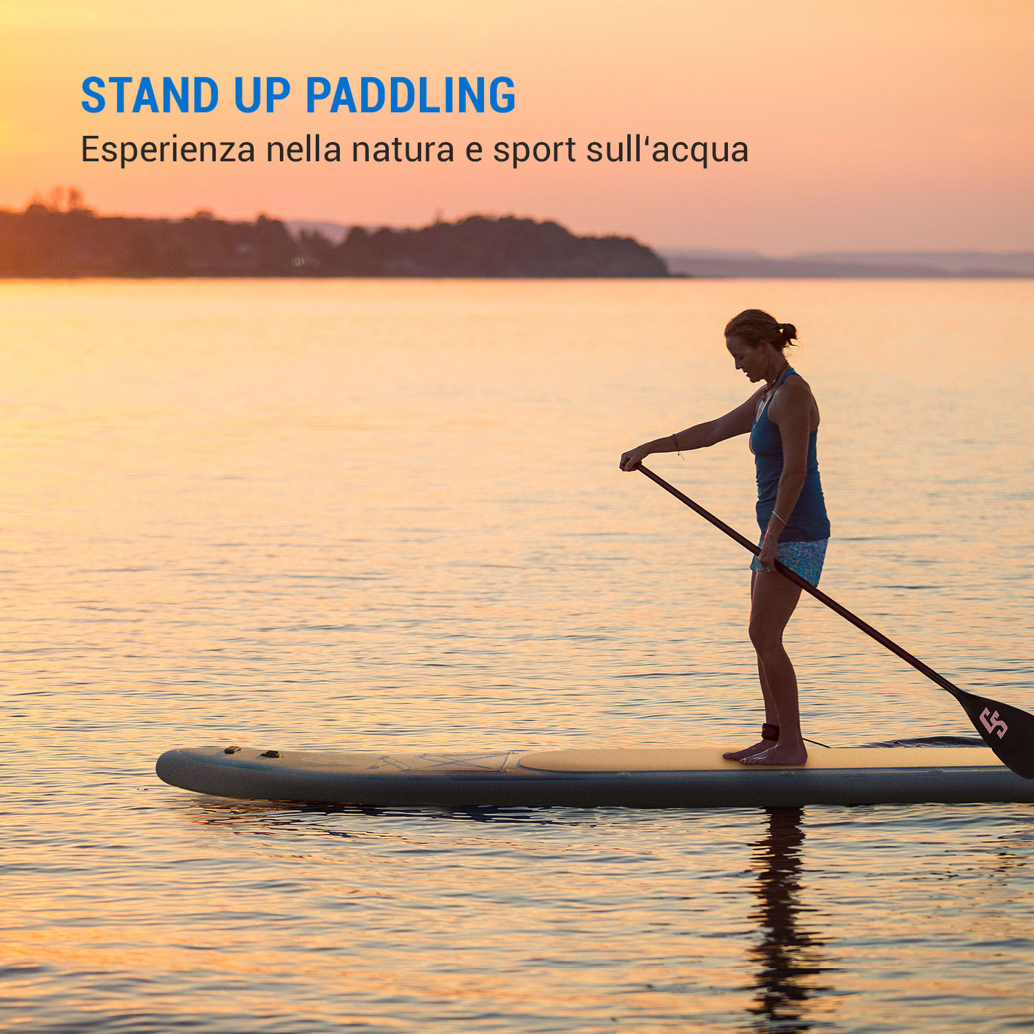 Kipu Allrounder Tandem Paddleboard gonfiabile SUP-Board-Set Cruiser 