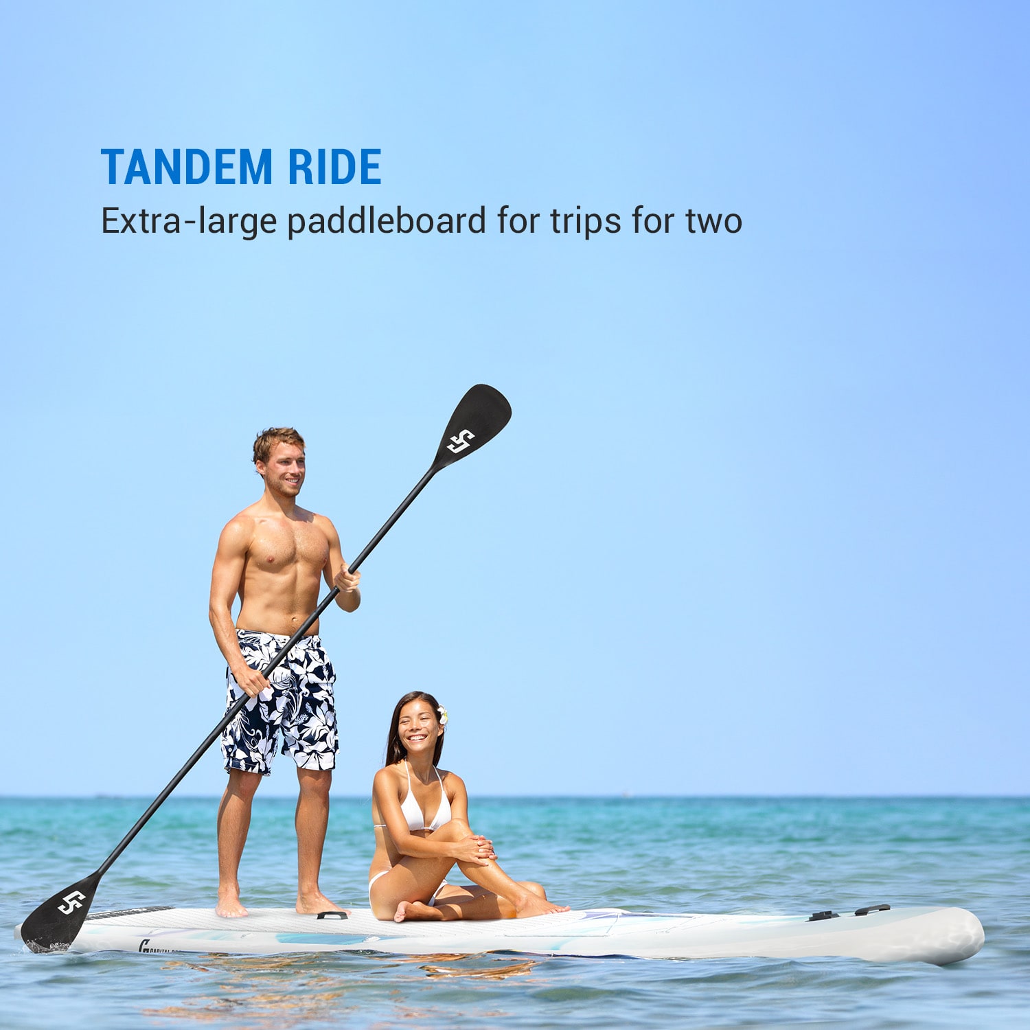 Kipu Allrounder Tandem, paddleboard na napuhavanje, SUP Board set, Cruiser