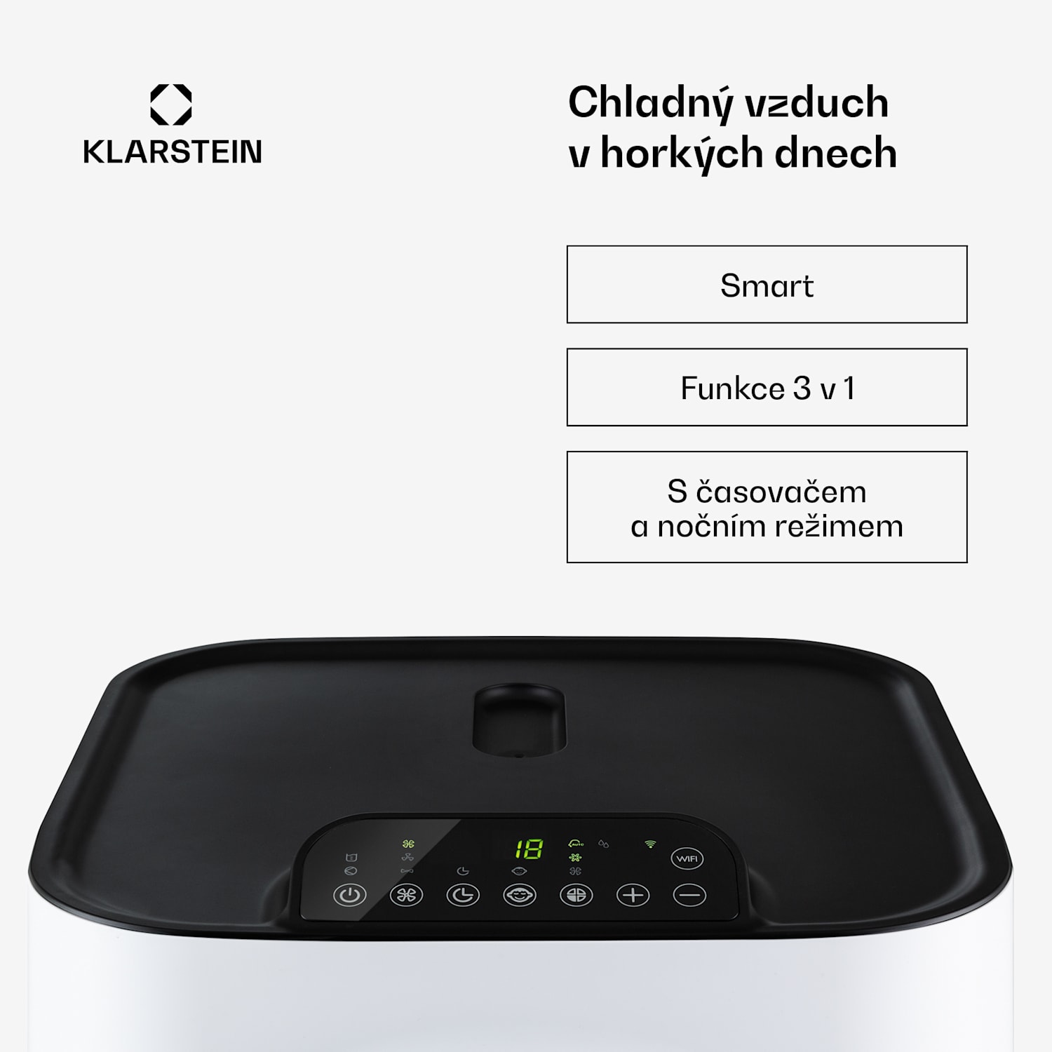 Kraftwerk Eco Smart 11, klimatizace, 3 v 1, 11 500 BTU, dálkové ovládání, ovládání pomocí aplikace 