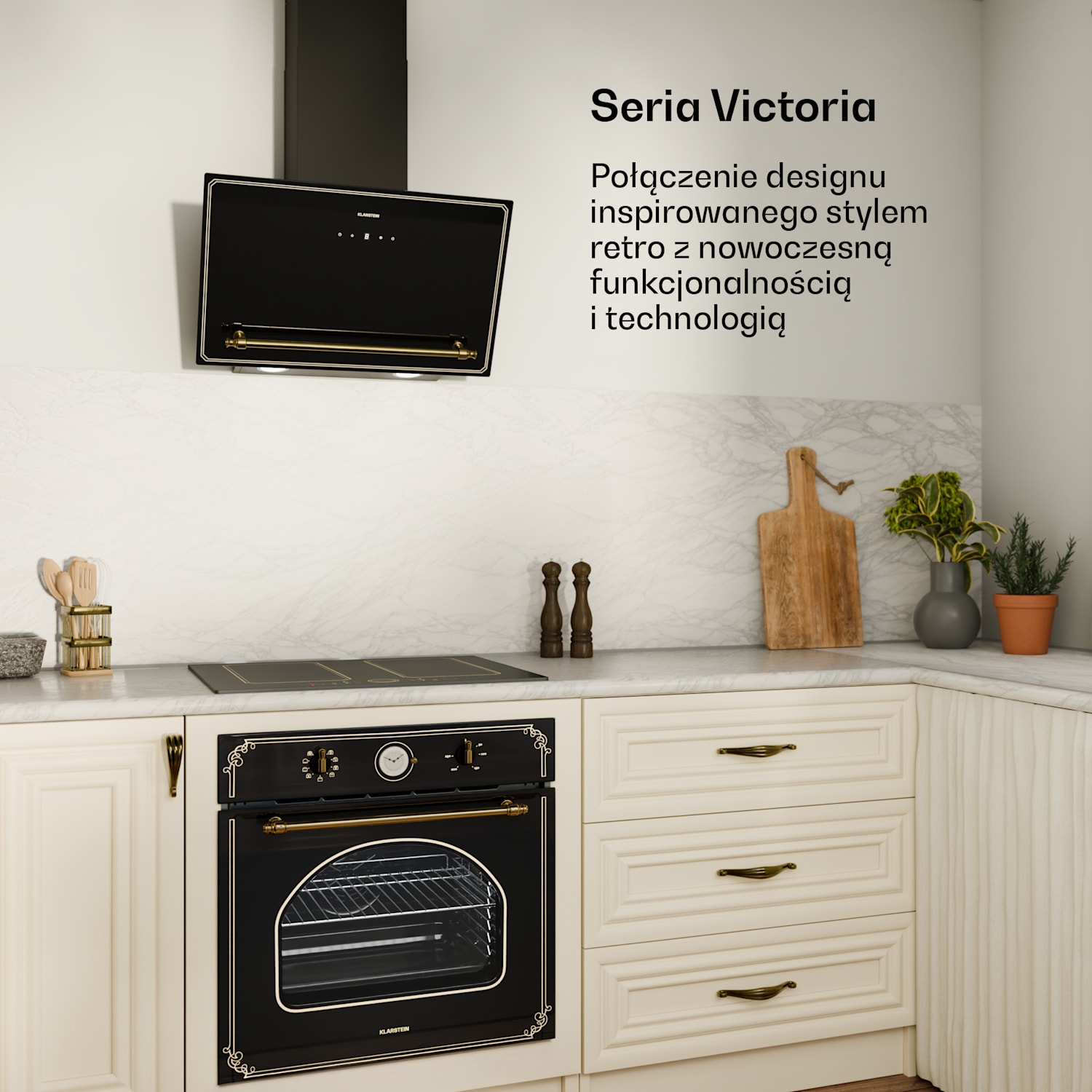 Victoria 4 Flex, płyta indukcyjna do zabudowy, 7000 W, 2 strefy flex, timer 4 | Czarny