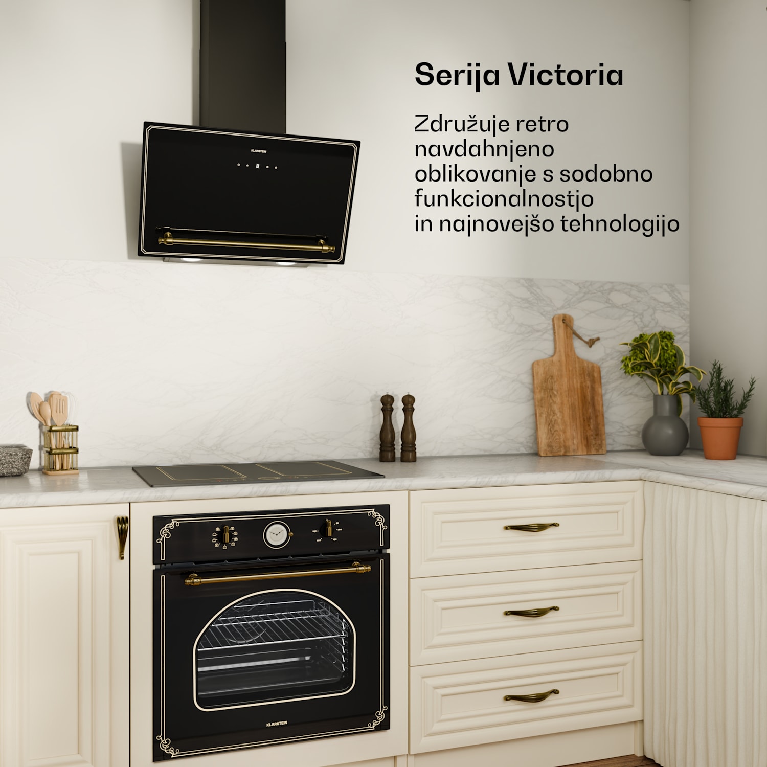 Victoria 4 Flex, indukcijska kuhalna plošča, vgradna, 7000 W, 2 flexi coni, časovnik 4 | Črna