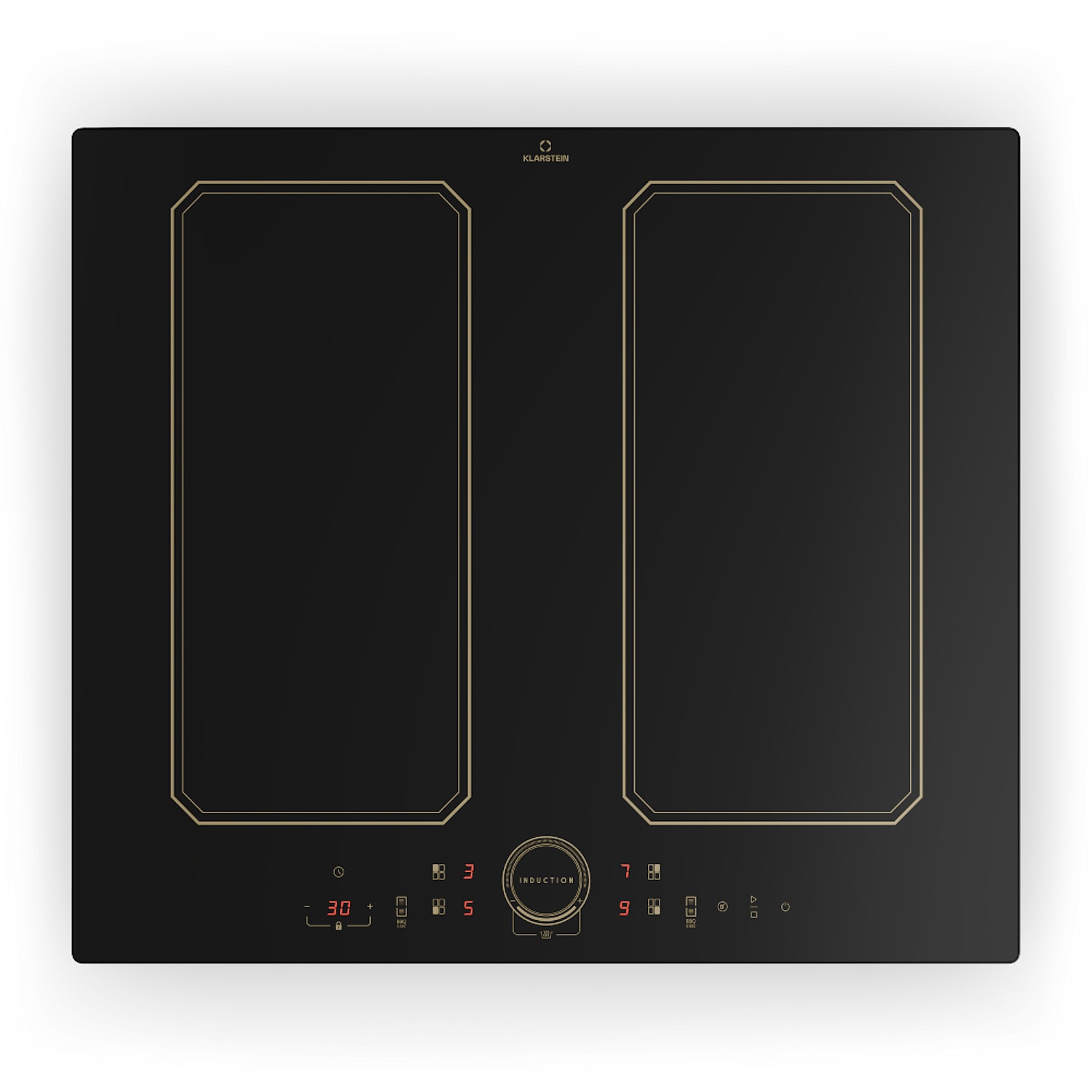 Placa de inducción Victoria 4 Flex Instalación 7000 W 2 Zonas flexibles Temporizador 60 cm | 2 Zona flexible | Negro