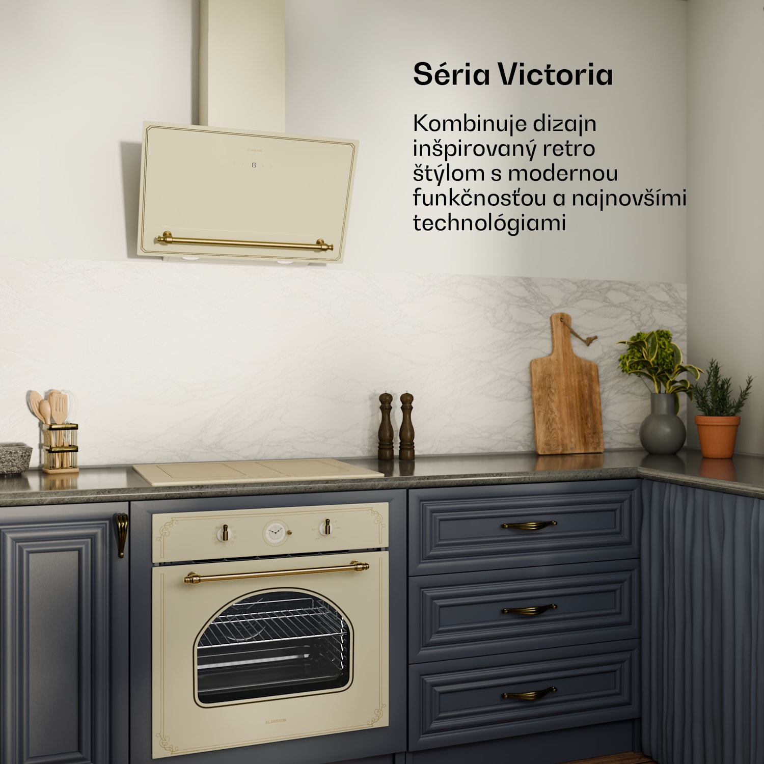 Victoria 4 Flex, vstavaná indukčná varná doska, 7000 W, 2 x Flexzone, časovač 4 | Vintage Cream