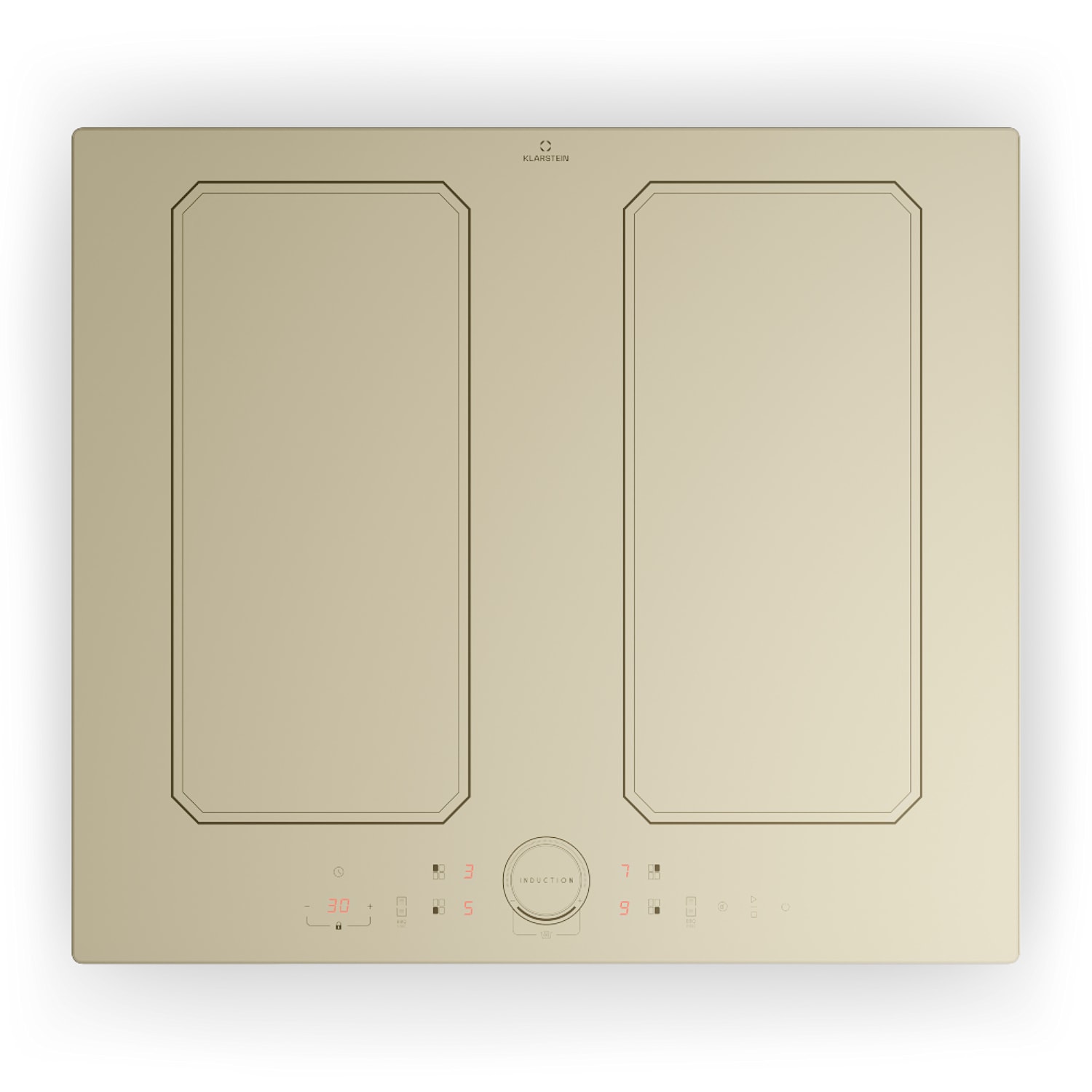 Placa de inducción Victoria 4 Flex Instalación 7000 W 2 Zonas flexibles Temporizador 60 cm | 2 Zona flexible | Crema