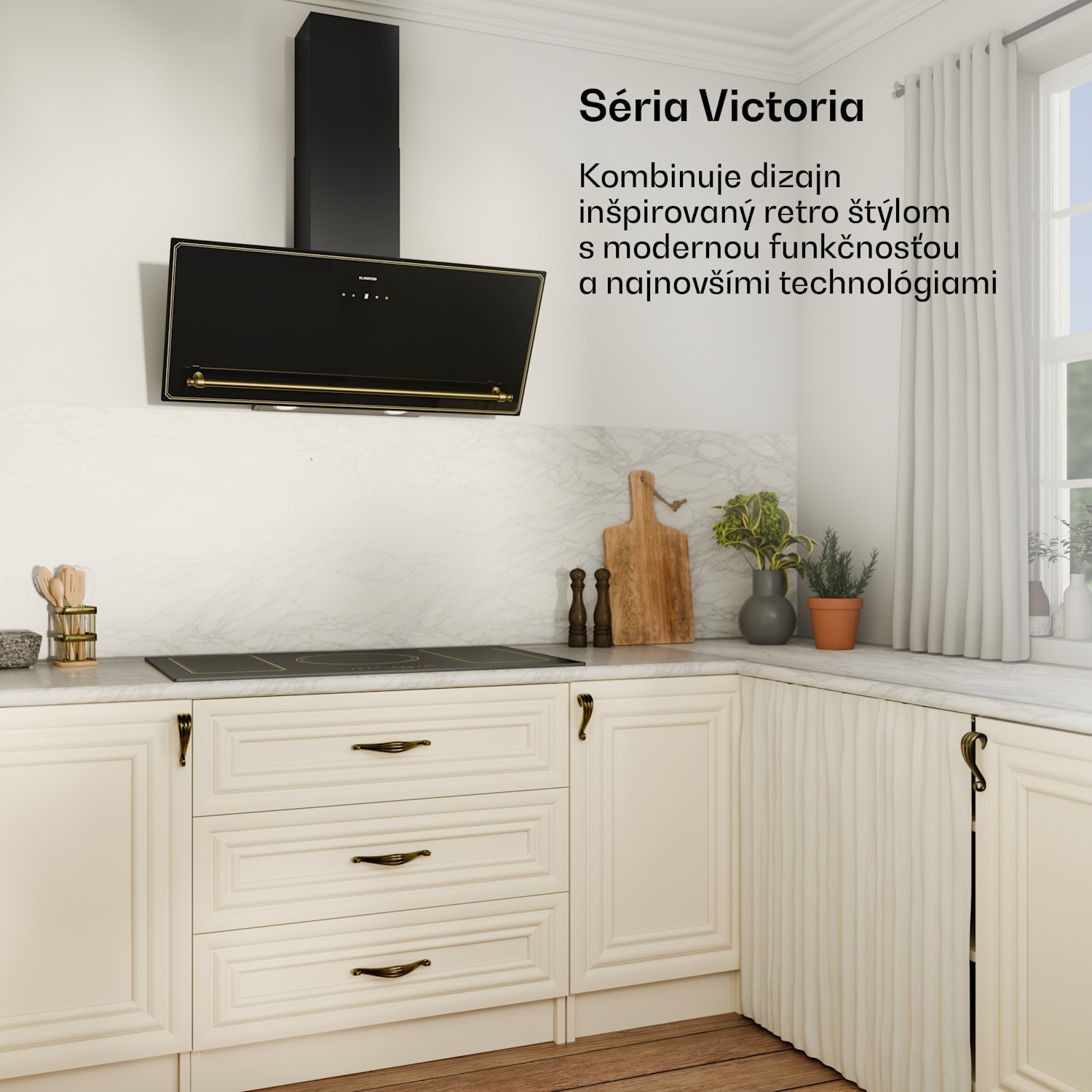 Victoria 5 Flex, vstavaná indukčná varná doska, 7400 W, 2 x Flexzone, časovač 5 | Čierna