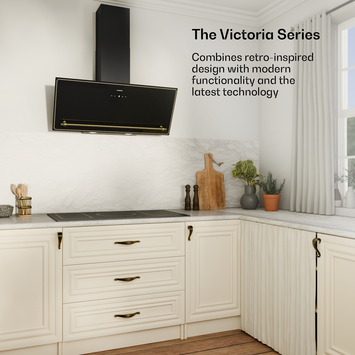 Victoria 5 Flex inductiekookplaat inbouw 7400 W 2 flexzones timer  5 | Zwart