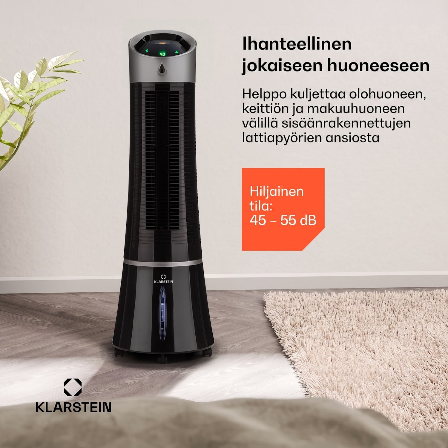 Skyscraper Ice Smart 4-in-1 ilmanjäähdytin ja tuuletin WiFi 180m³/h kaukosäädin 180 m³/h | Kyllä | Musta