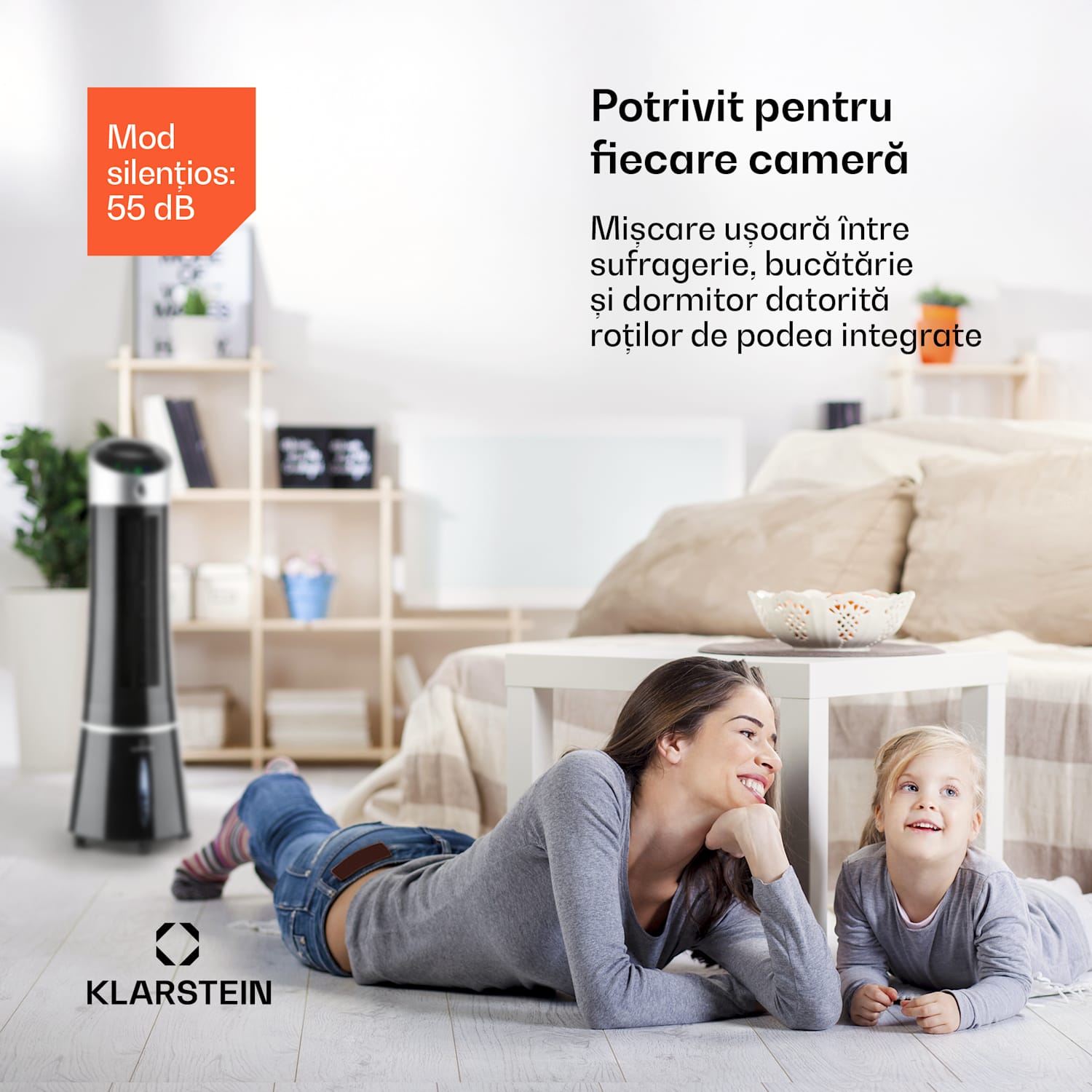 Skyscraper Ice Smart, 4-in-1, Răcitor de aer și ventilator, WiFi, 210m³/h, telecomandă de la distanță 