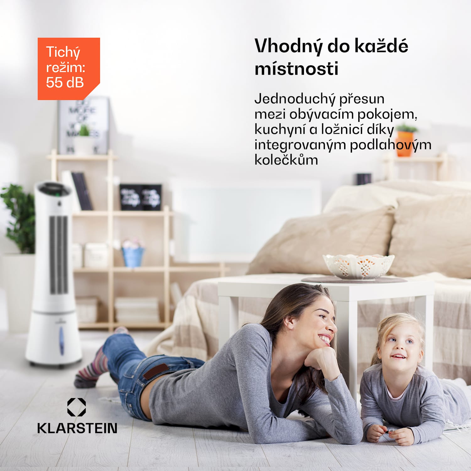 Skyscraper Ice Smart, 4 v 1, ochlazovač vzduchu a ventilátor, WiFi, 210 m³/h, dálkové ovládání 210 m³/h | Ano | Bílá