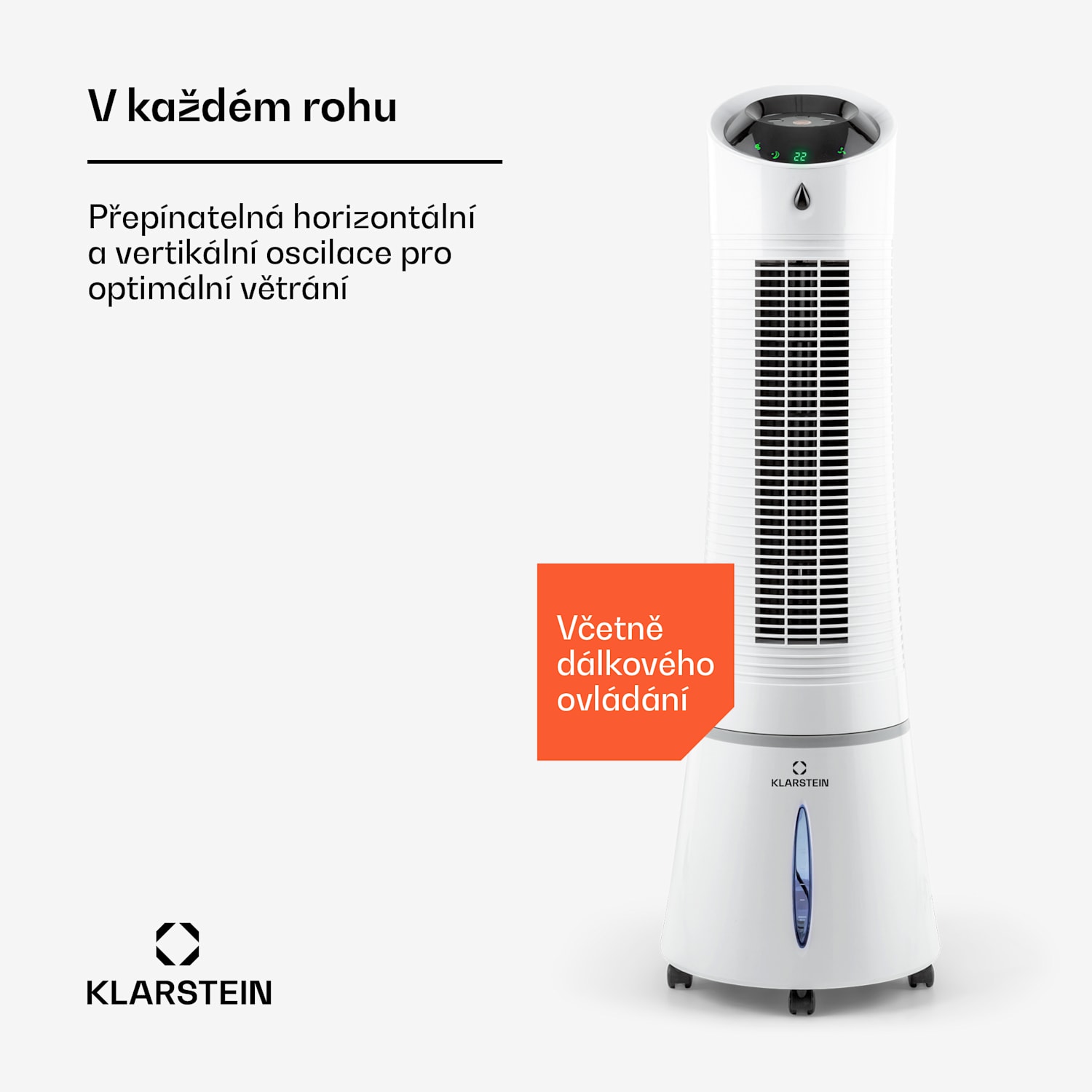 Skyscraper Ice Smart, 4 v 1, ochlazovač vzduchu a ventilátor, WiFi, 210 m³/h, dálkové ovládání 210 m³/h | Ano | Bílá