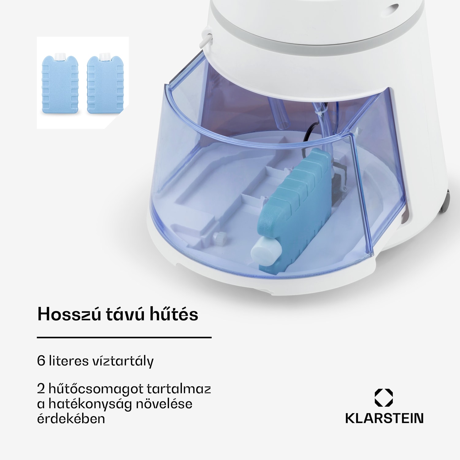 Skyscraper Ice Smart, 4 az 1-ben, léghűtő és ventilátor, WiFi, 210m³/ó, távirányítóval 210 m³/h | Igen | Fehér