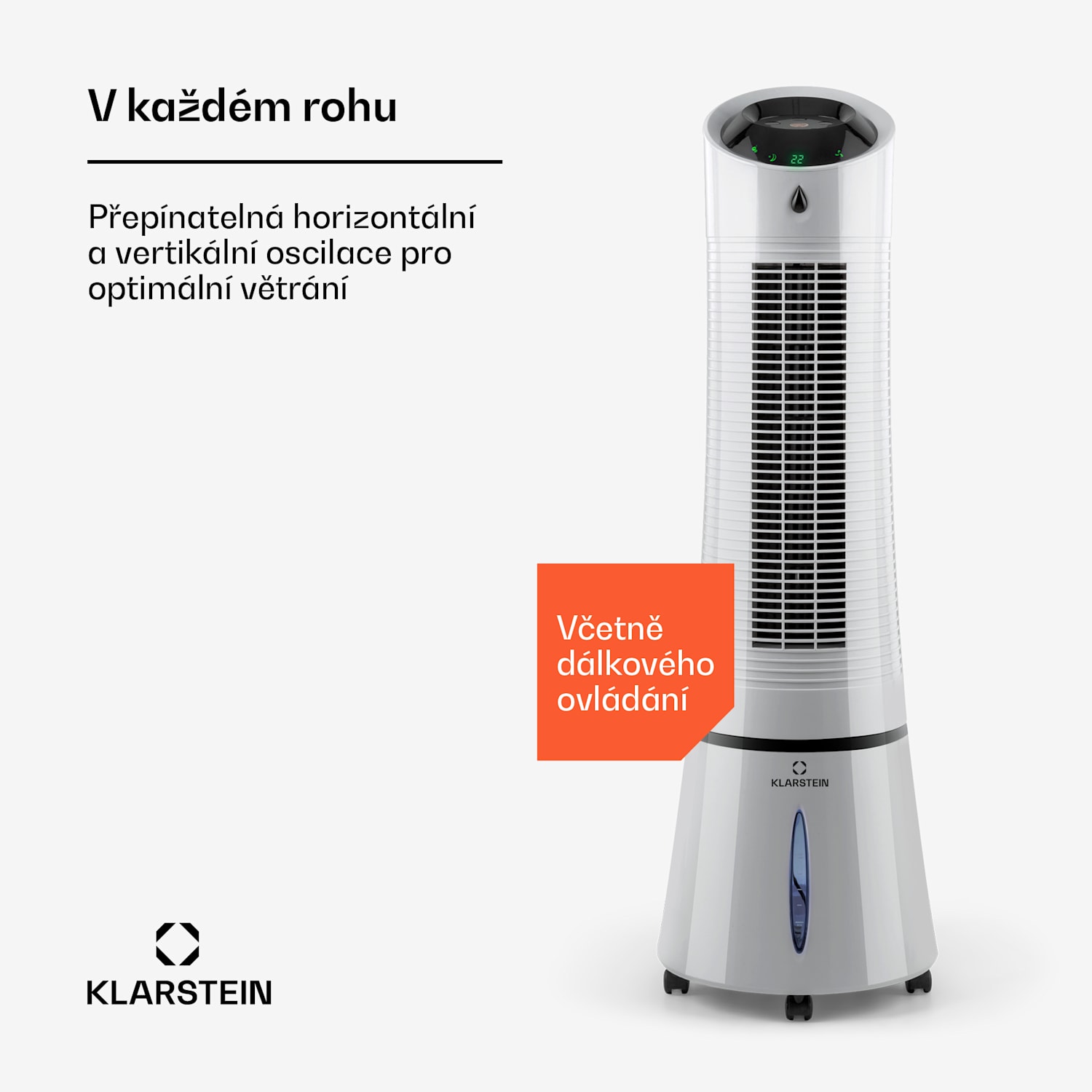 Skyscraper Ice Smart, 4 v 1, ochlazovač vzduchu a ventilátor, WiFi, 210 m³/h, dálkové ovládání 210 m³/h | Ano | Šedá