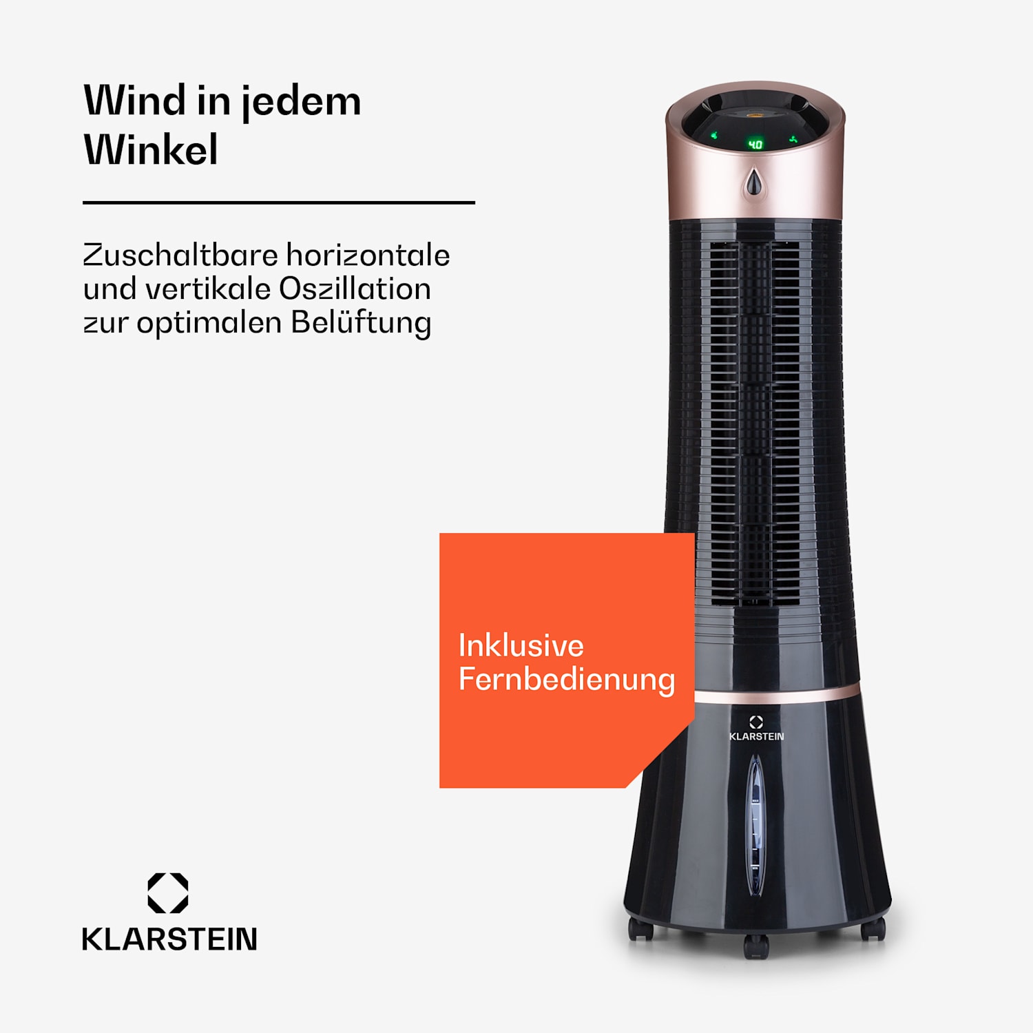 Skyscraper Ice Smart 4-in-1 Ventilatore & raffrescatore WiFi 210m³/h Telecomando 